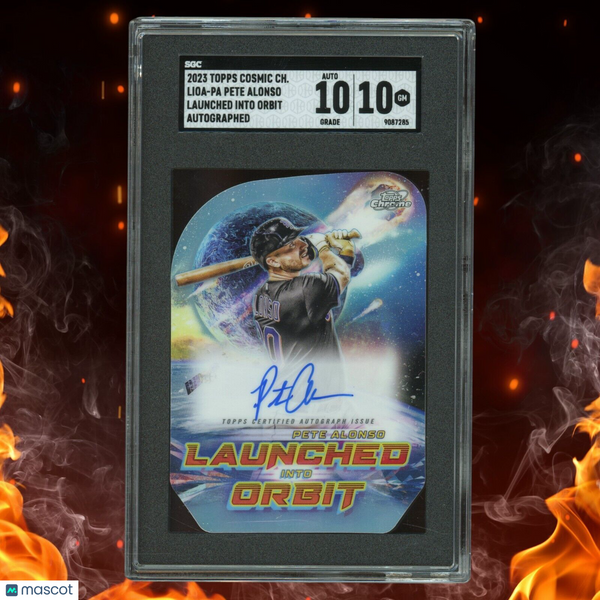2023 Topps Cosmic Chrome PETE ALONSO Launched Into Orbit Auto SGC 10 #LIOA-PA
