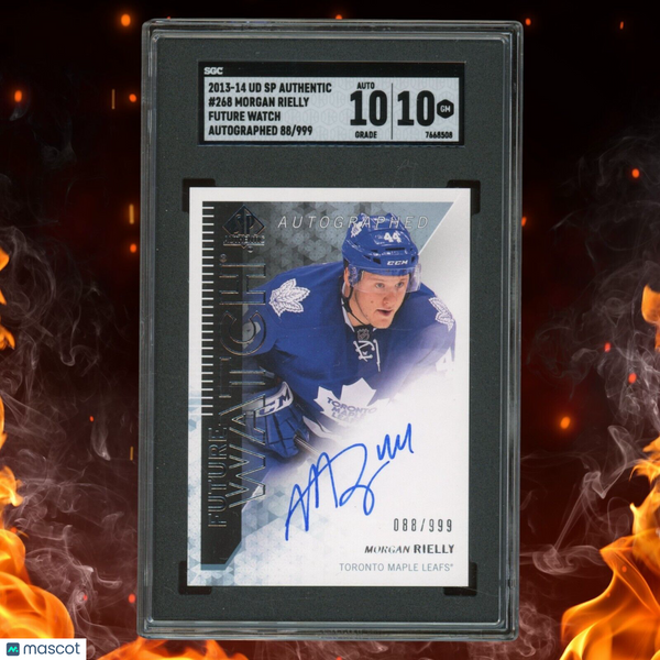 2013-14 UD SP Authentic MORGAN RIELLY Future Watch Auto /999 SGC 10 | 10 #268 RC