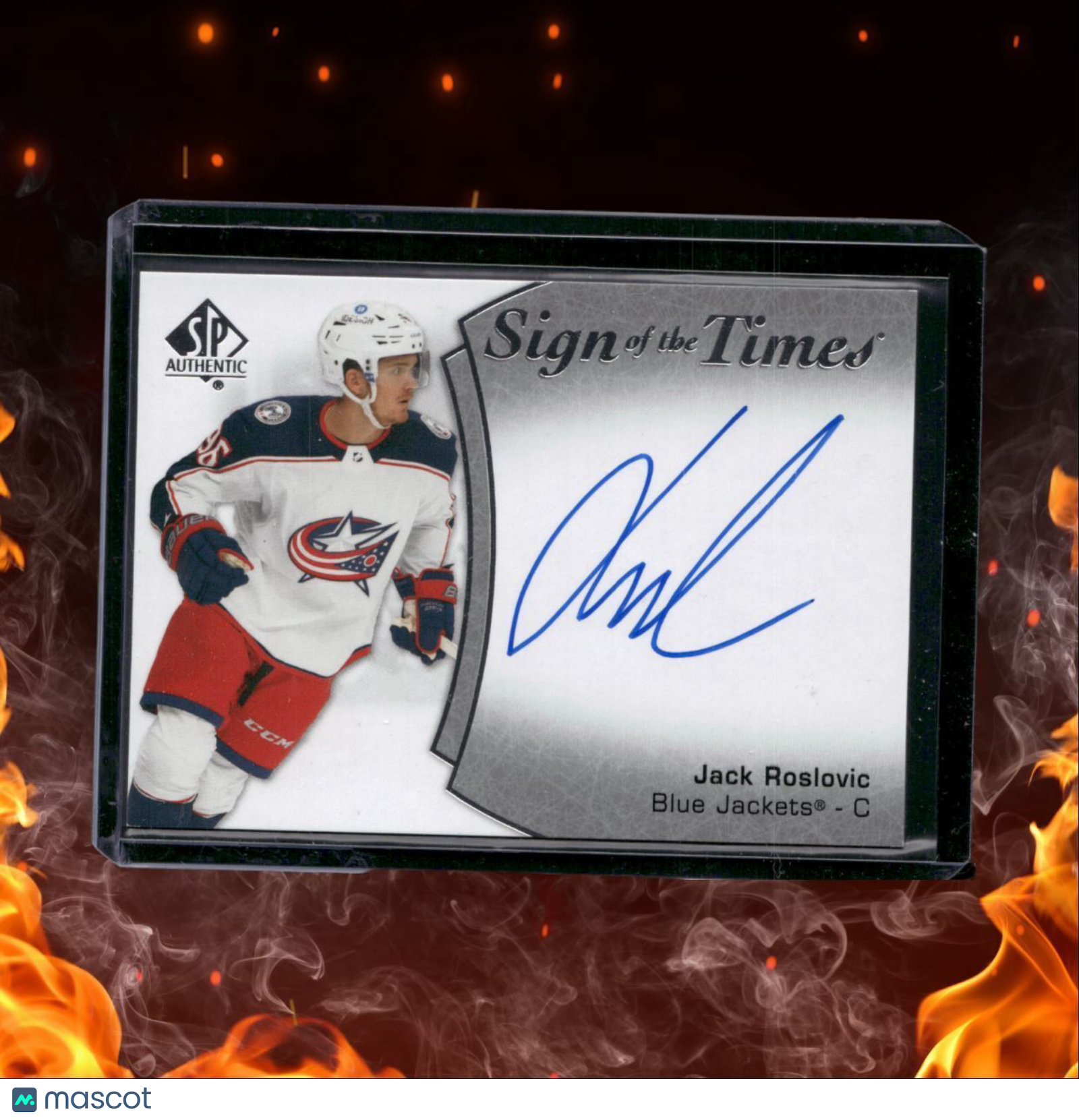 2021-22 Upper Deck SP Authentic Jack Roslovic Sign of the Times Auto #SOTT-JR