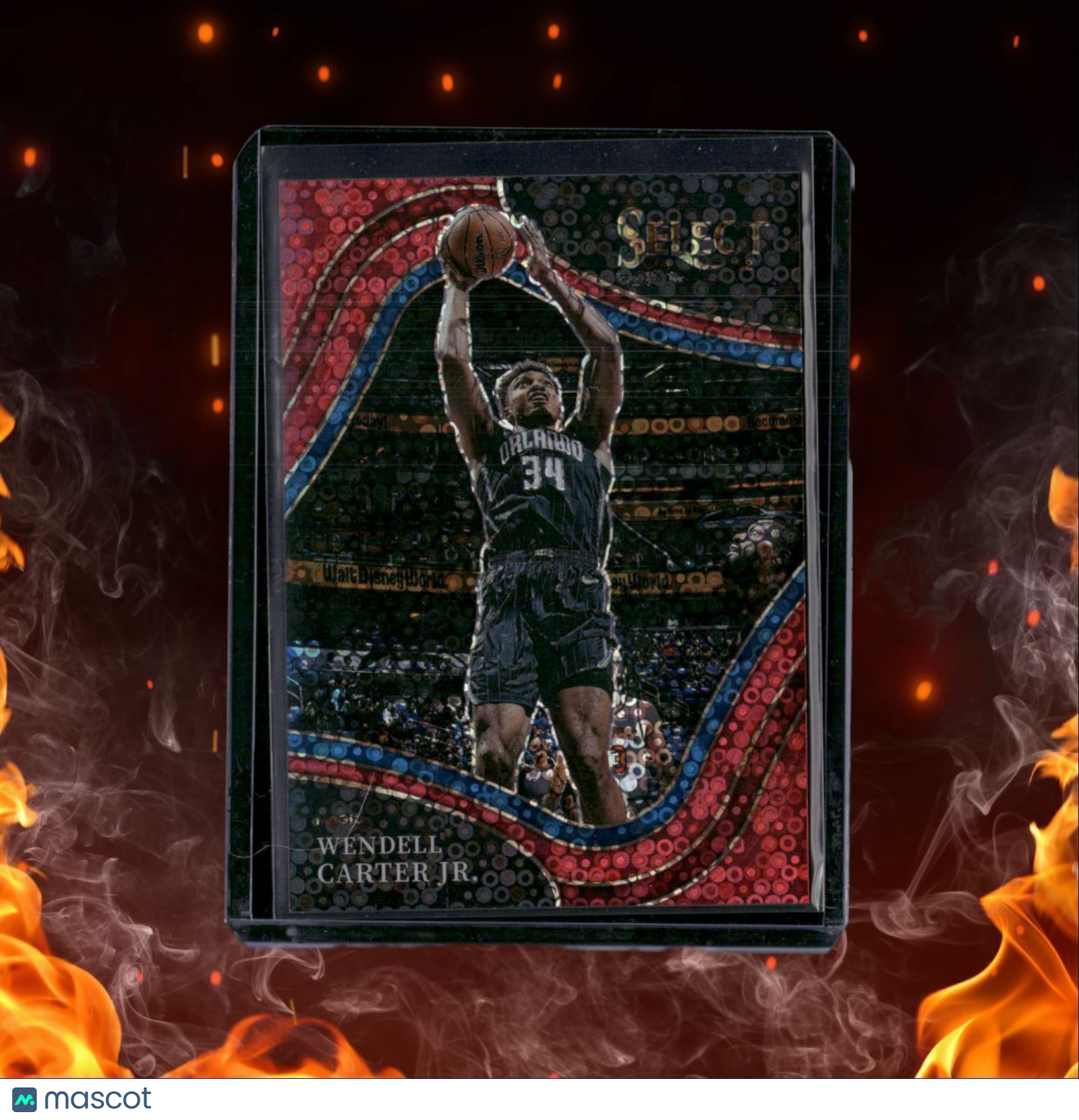 2021-22 Panini Select Wendell Carter Jr. Red Disco Courtside 36/49 #255