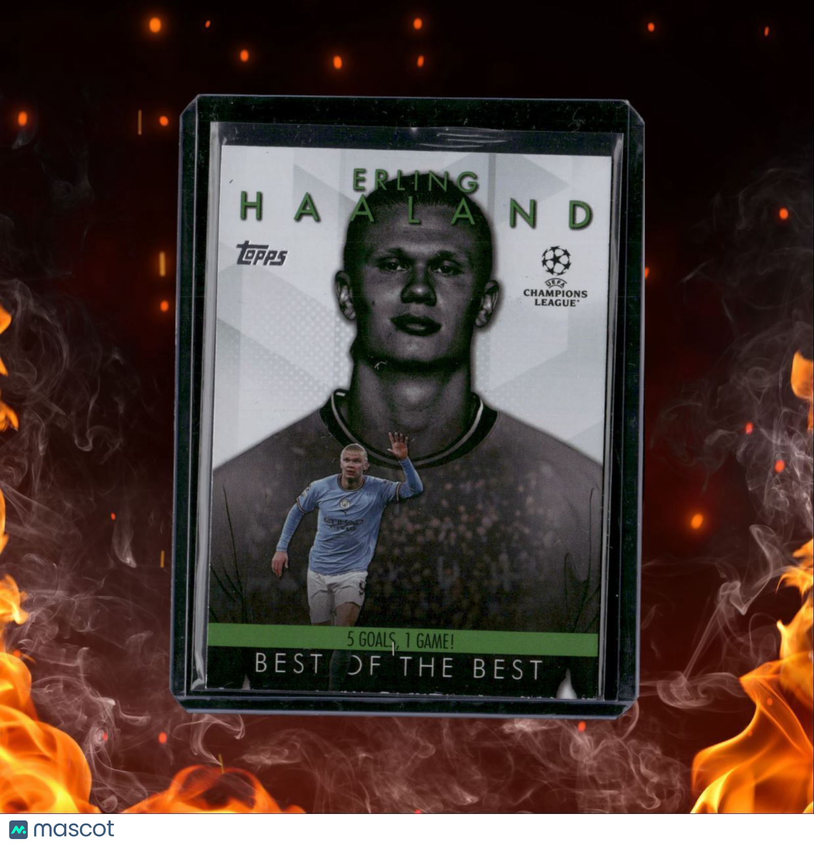 2023 Topps Erling Haaland Best of the Best Green #BM-3