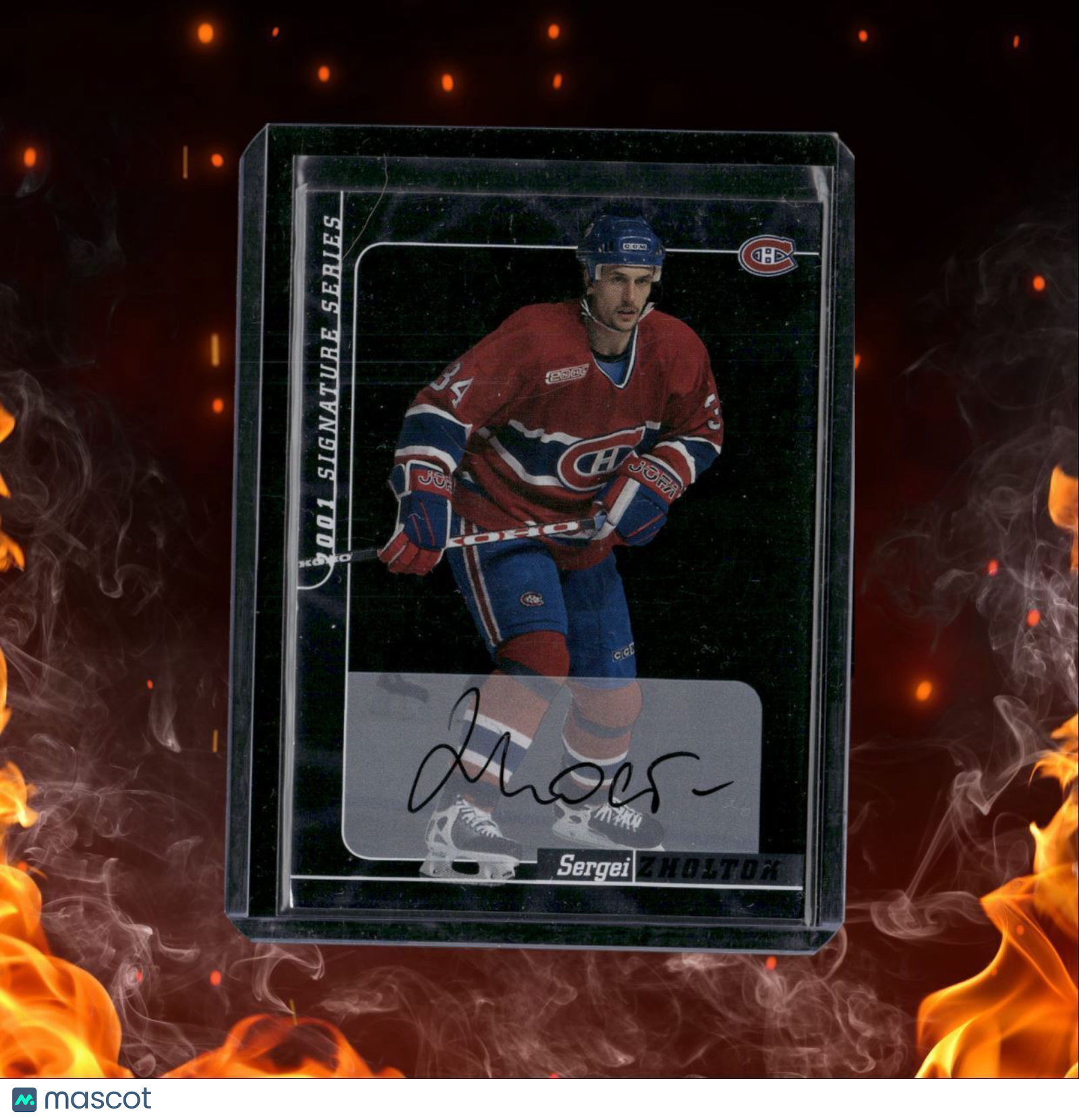 2000-01 Be a Player Signature Series Sergei Zholtok Auto #131