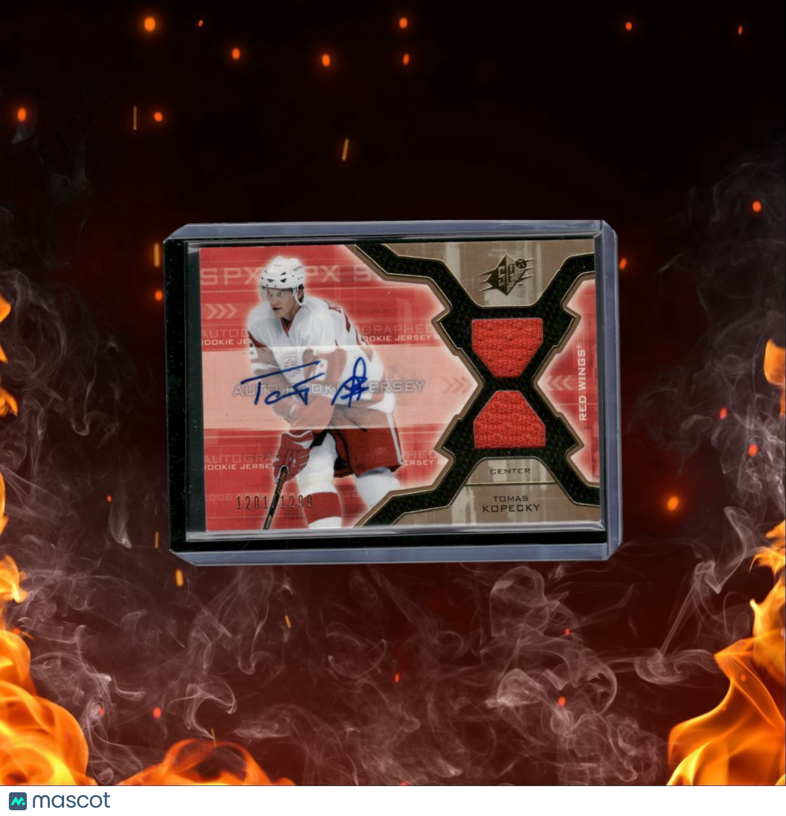 2006-07 Upper Deck SPx Tomas Kopecky Jersey Rookie Auto 1201/1299 #176