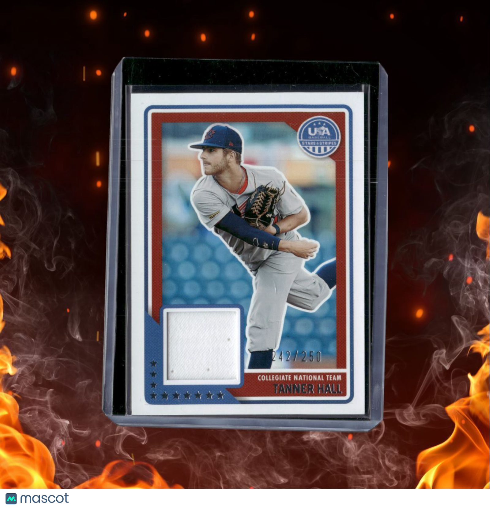 2023 Panini USA Baseball Stars & Stripes Tanner Hall Jersey Relic Jersey 1 color