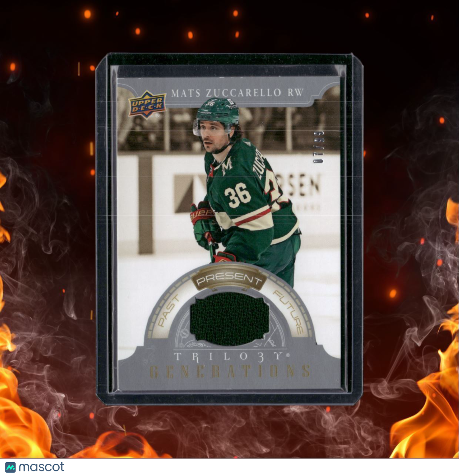 2022-23 Upper Deck Trilogy Mats Zuccarello Silver Jersey 07/99 #TG-19B
