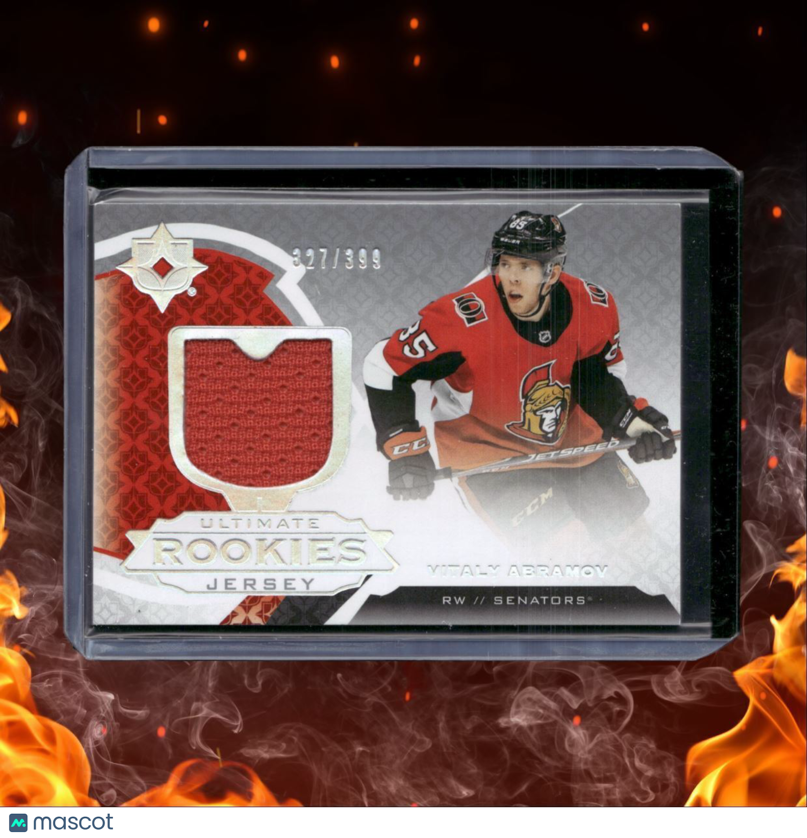 2019-20 Upper Deck Ultimate Vitaly Abramov Jersey Rookie 327/399 #102