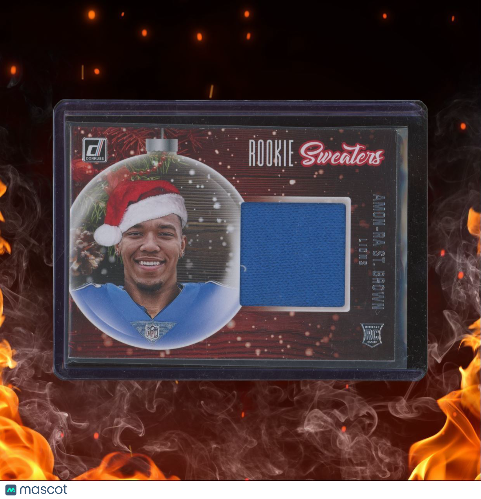 2021 Panini Donruss Amon-Ra St. Brown Holiday Sweaters Rookie #RS-ASB