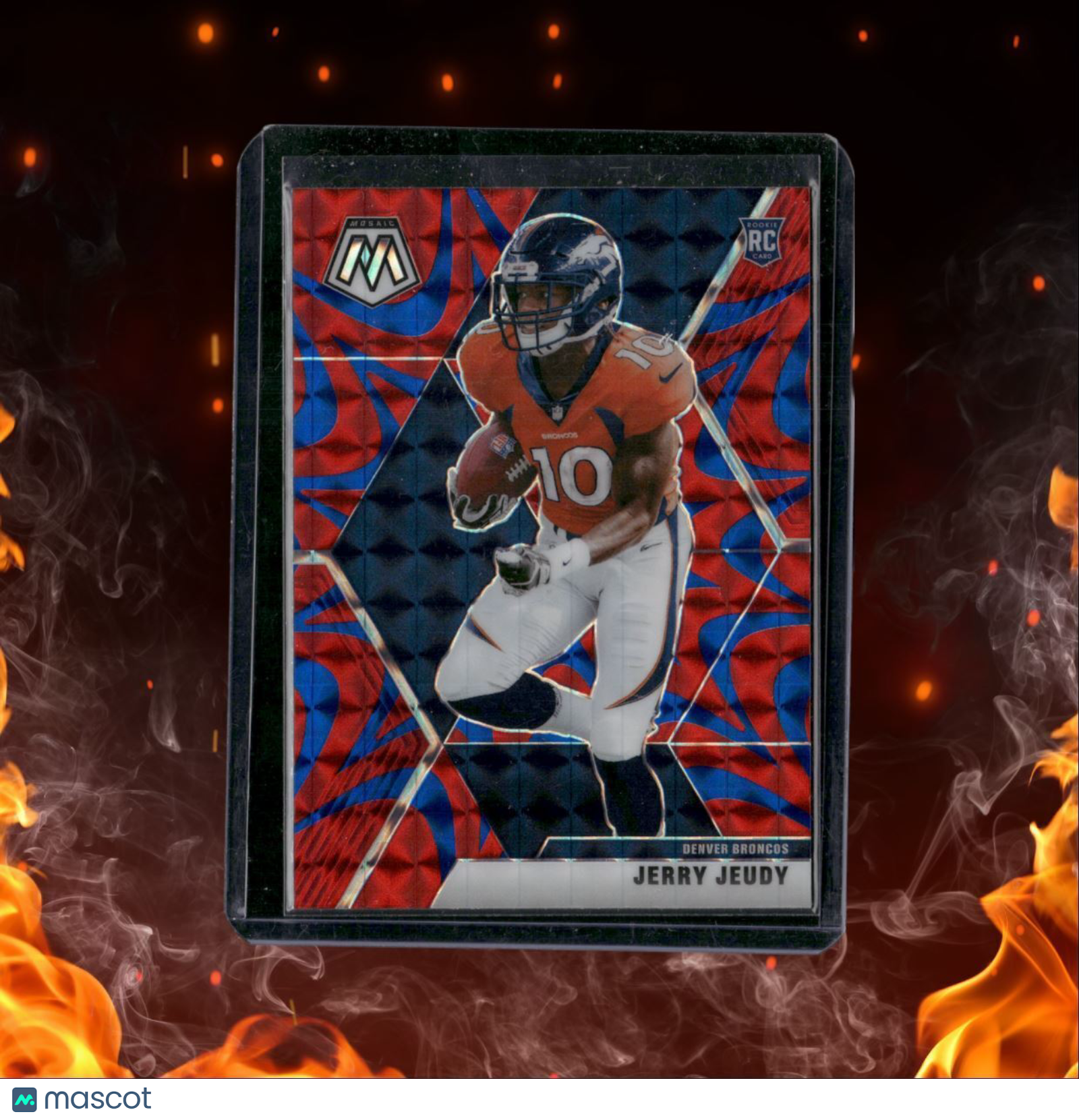 2020 Panini Mosaic Jerry Jeudy Reactive Prizm Rookie #206