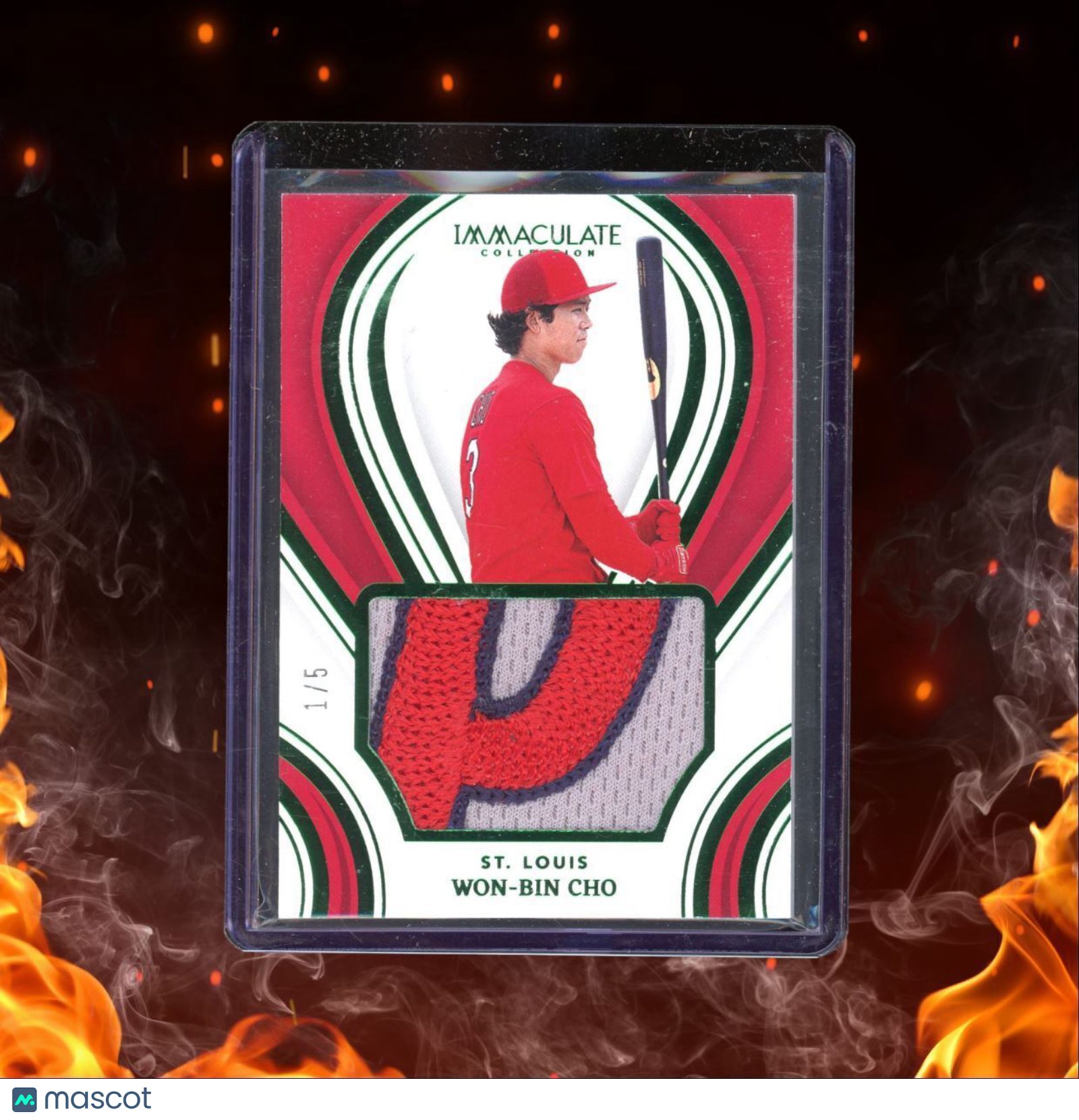 2023 Panini Immaculate Collection Prime Rookies Materials Green Won-Bin Cho 1/5