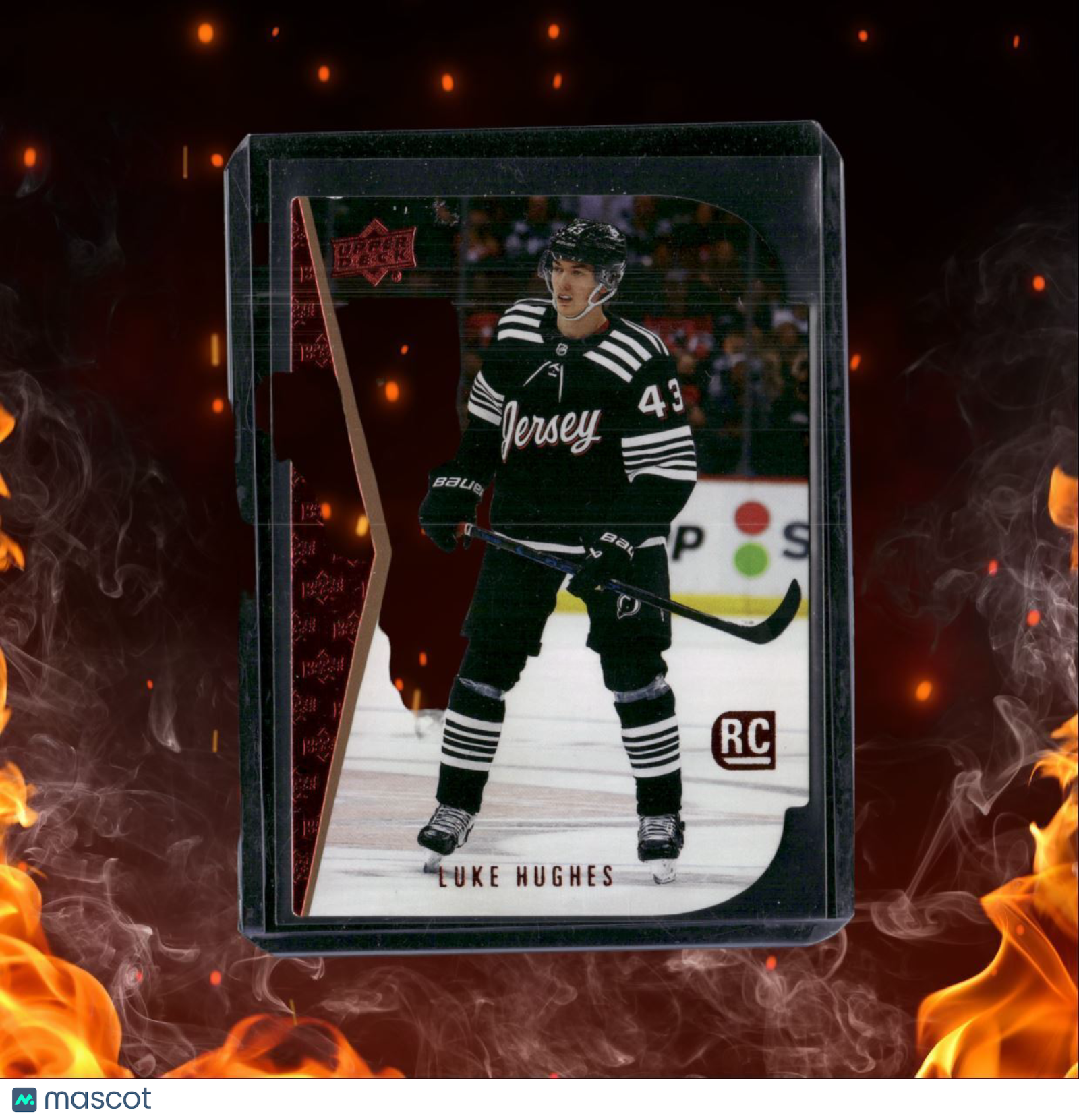 2023-24 Upper Deck Luke Hughes Red Die-Cut '95-'96 Rookie #RDT-2
