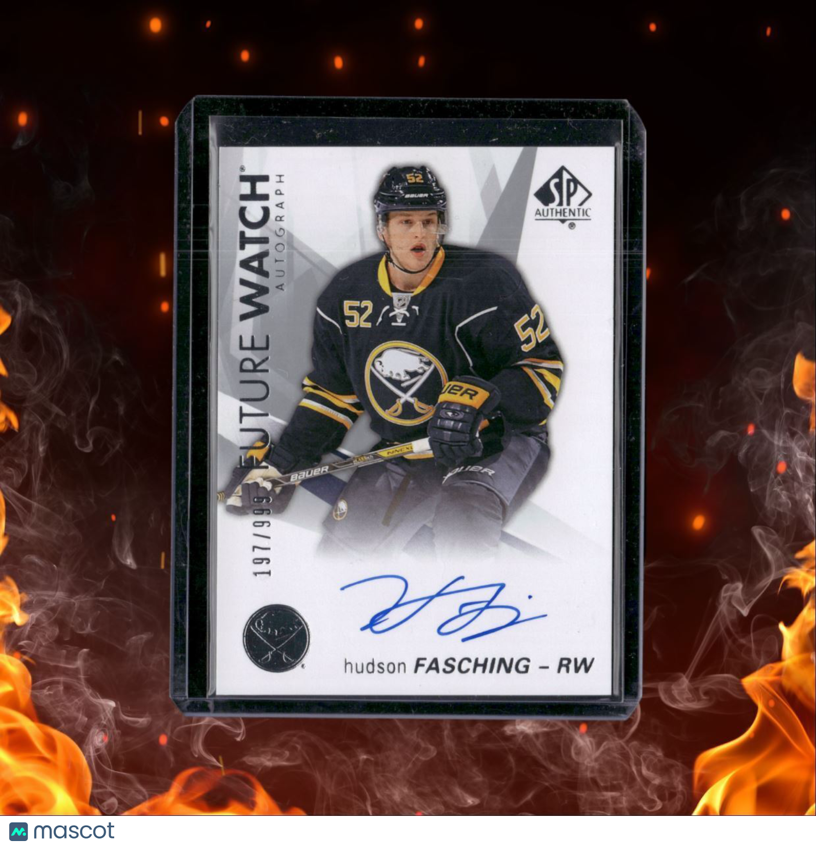 2016-17 SP Authentic Hudson Fasching Future Watch Rookie Auto 197/999 #129