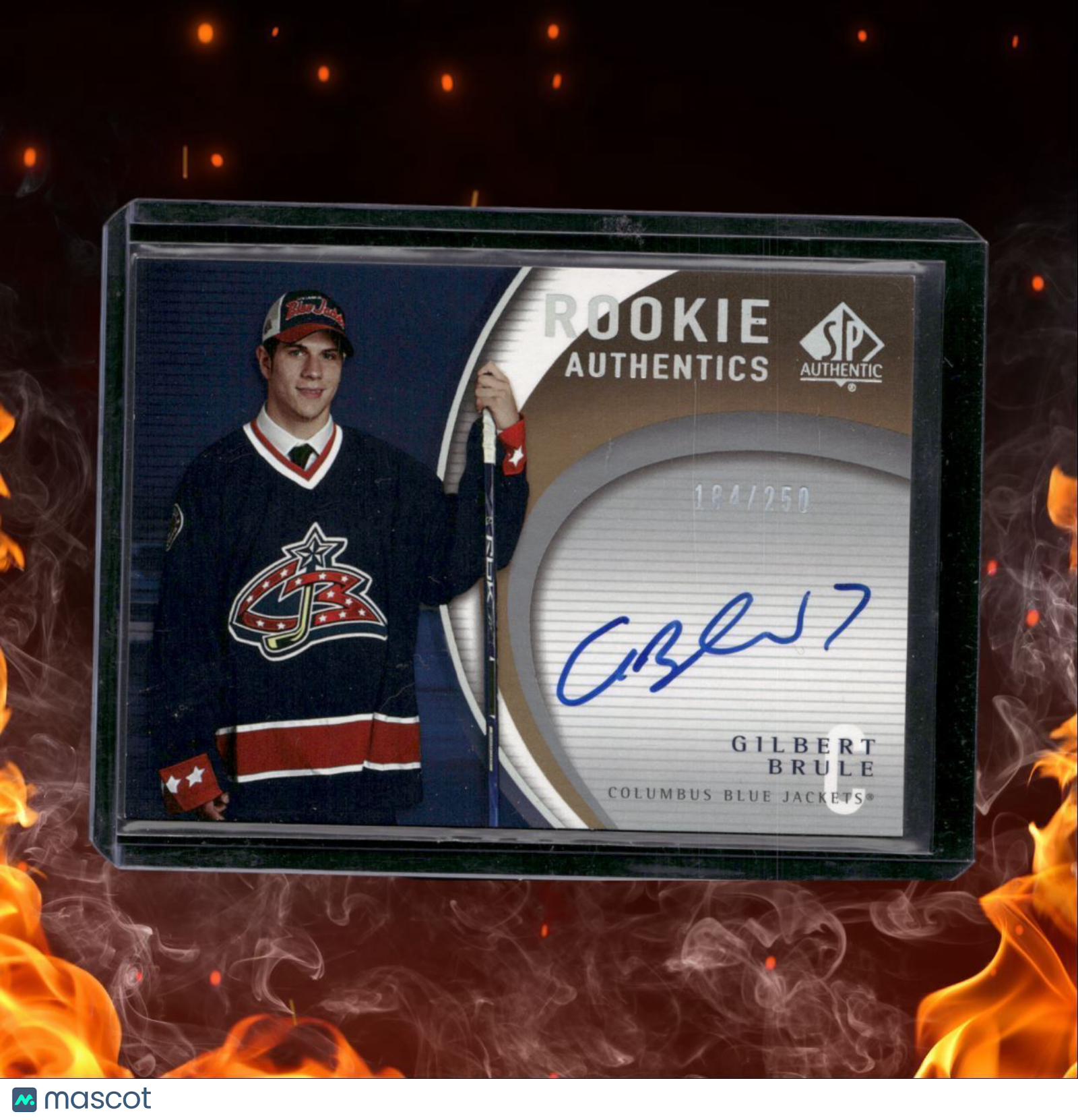 2005-06 Upper Deck SP Authentic Gilbert Brule Authentics Rookie Auto 184/250