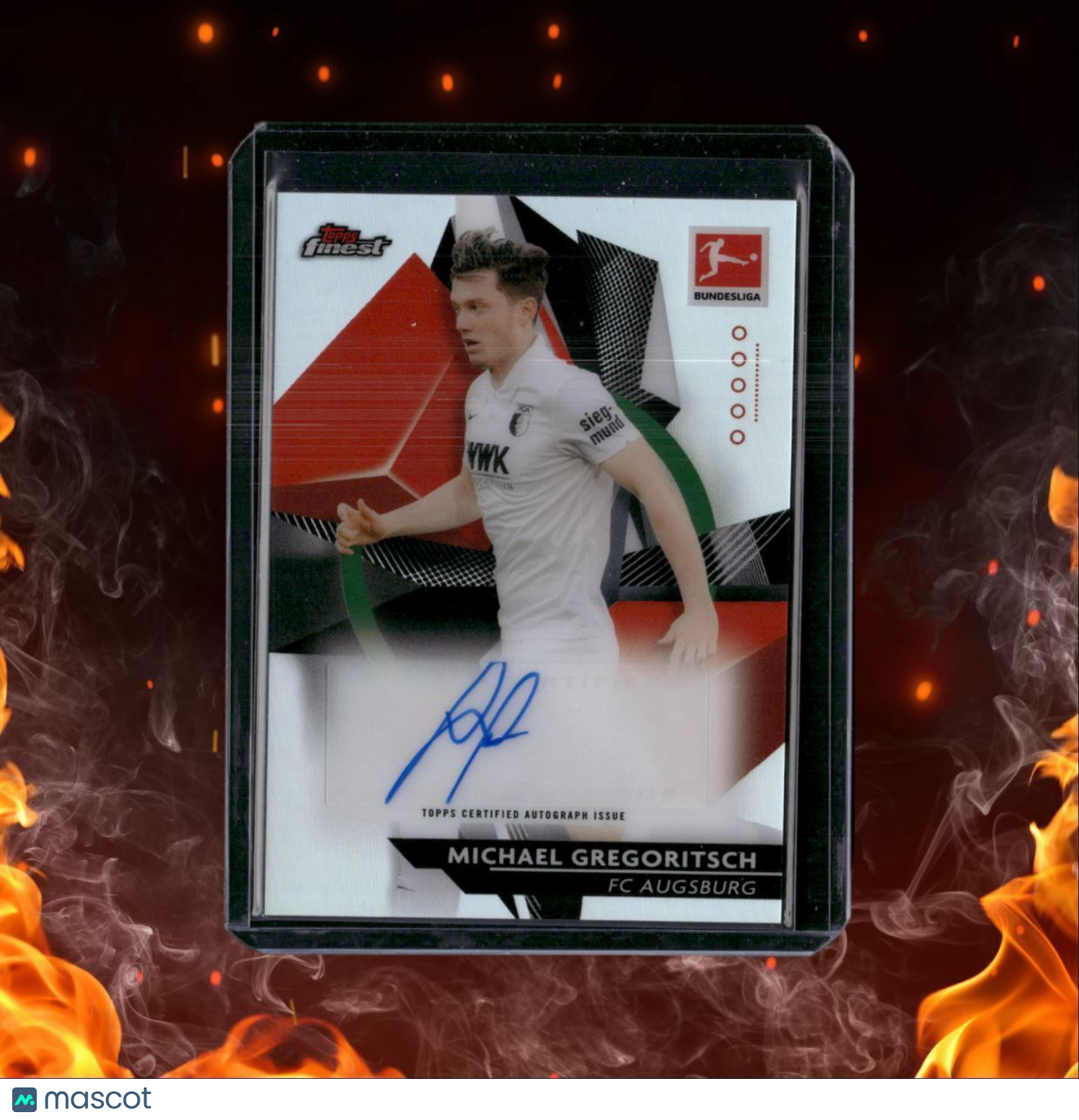 2021 Topps Finest Bundesliga Michael Gregoritsch Auto #3