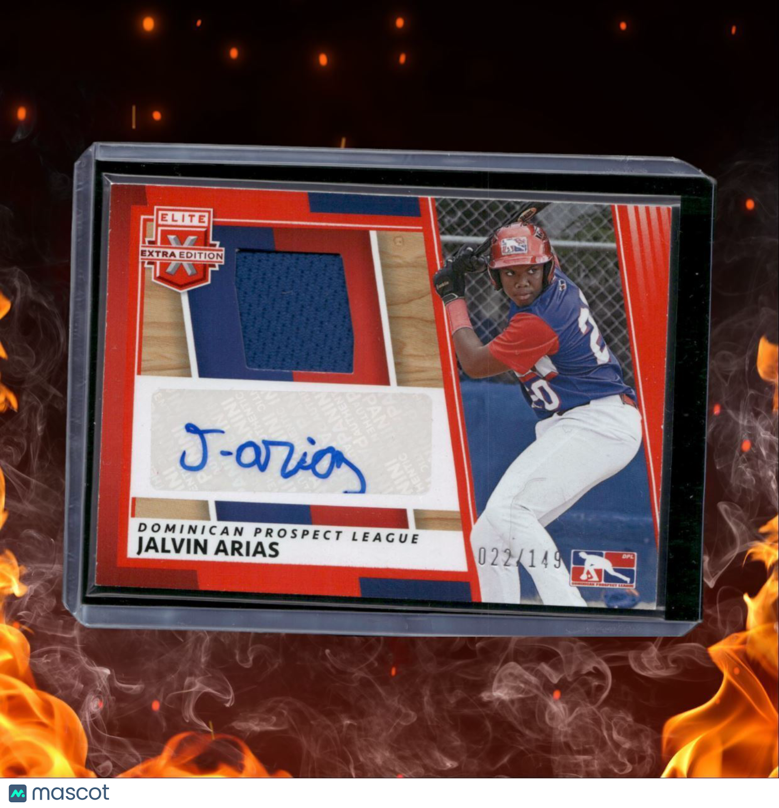 2022 Panini Elite Extra Jalvin Arias Relic 022/149 #DMS-JA