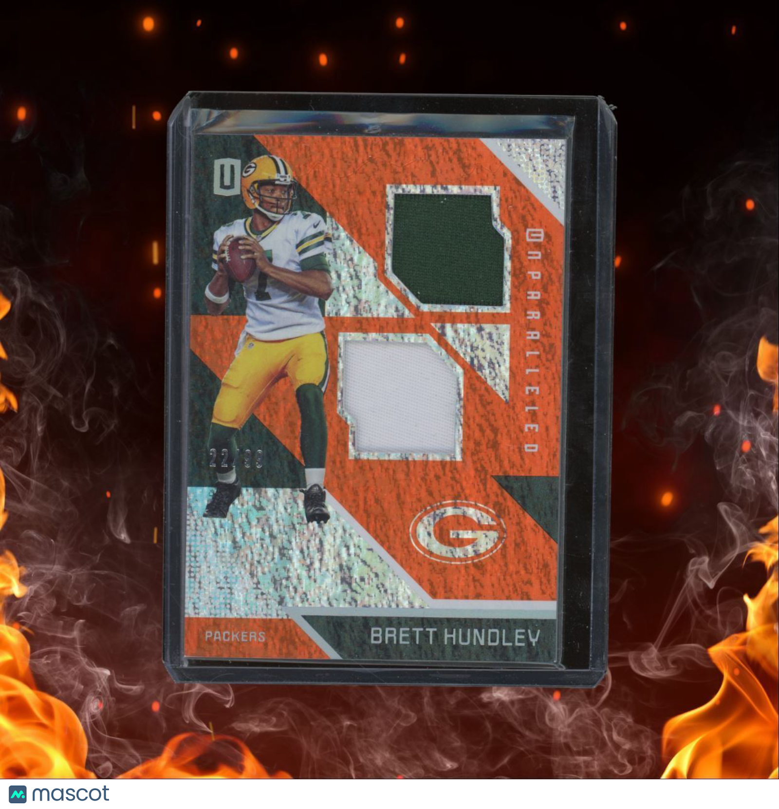2016 Panini Unparalleled Brett Hundley Orange Jersey 22/99 #62