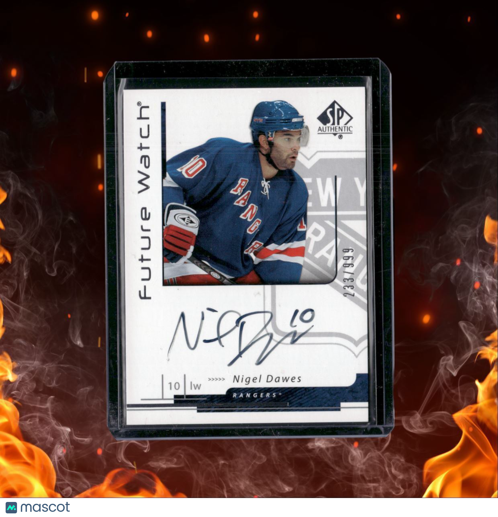 2006-07 SP Authentic Nigel Dawes Future Watch Rookie Auto 233/999 #191