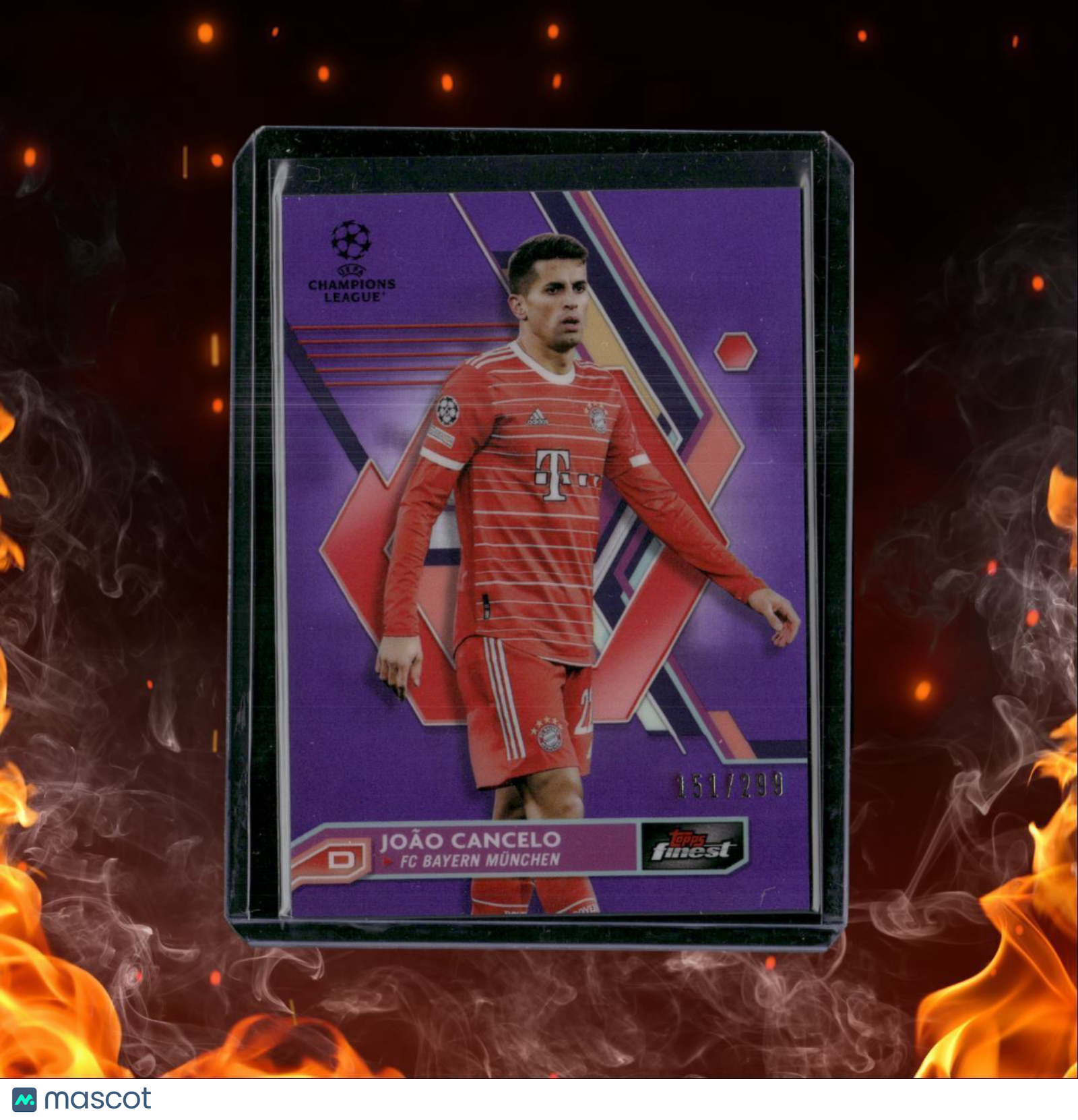2022 Topps Finest Joao Cancelo Purple Refractor 151/299 #131