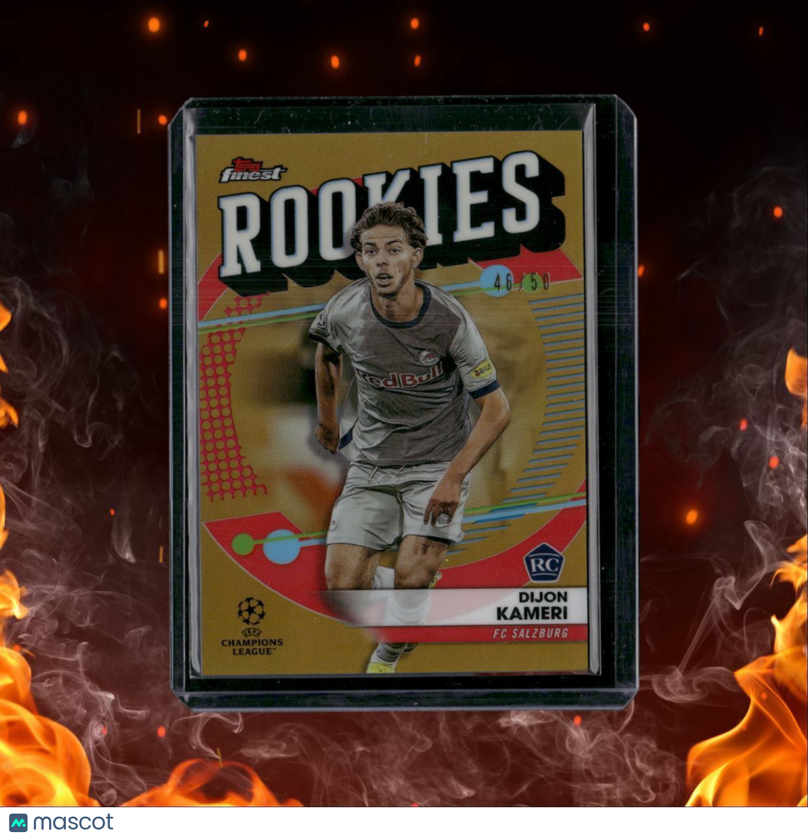 2022 Topps Finest Dijon Kameri Rookies Gold Rookie 46/50 #FR-9
