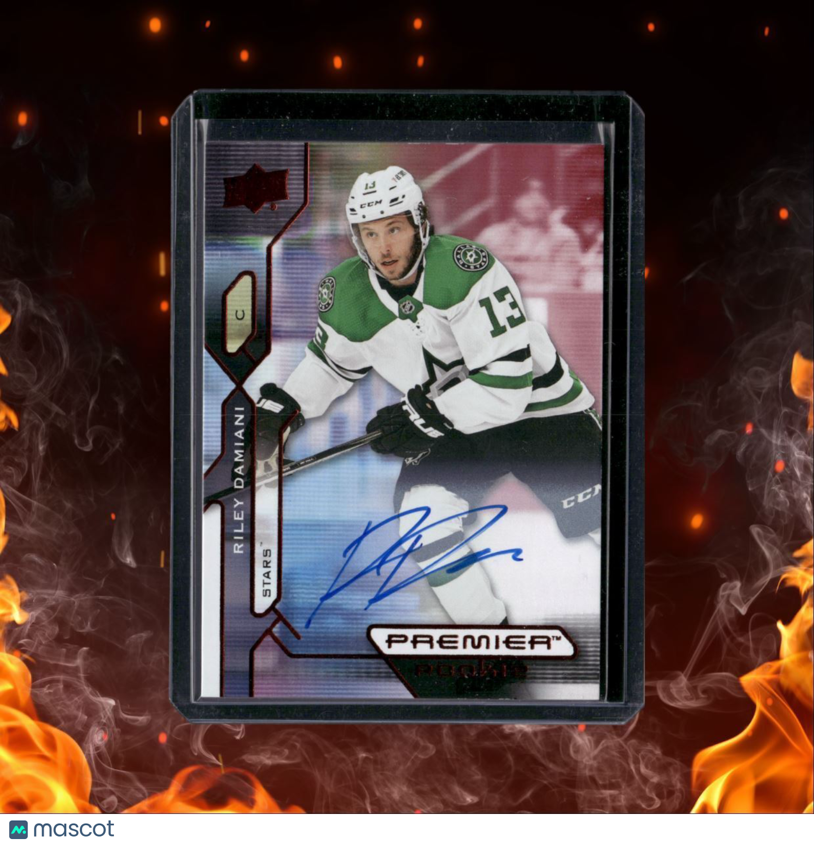 2021-22 Upper Deck Premier Riley Damiani Red Rookie Auto #127
