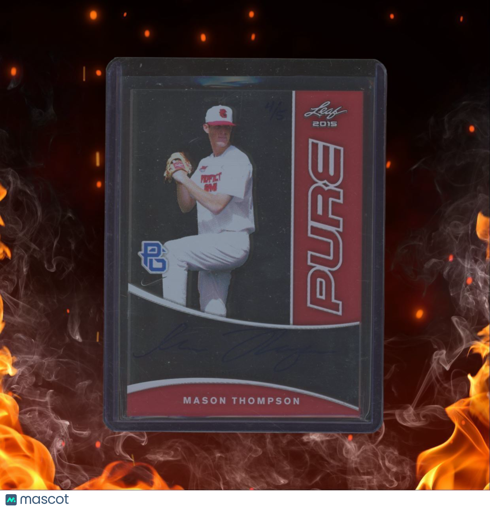 2015 Leaf Pure Mason Thompson Clear Auto 4/5 #PPG-MT1