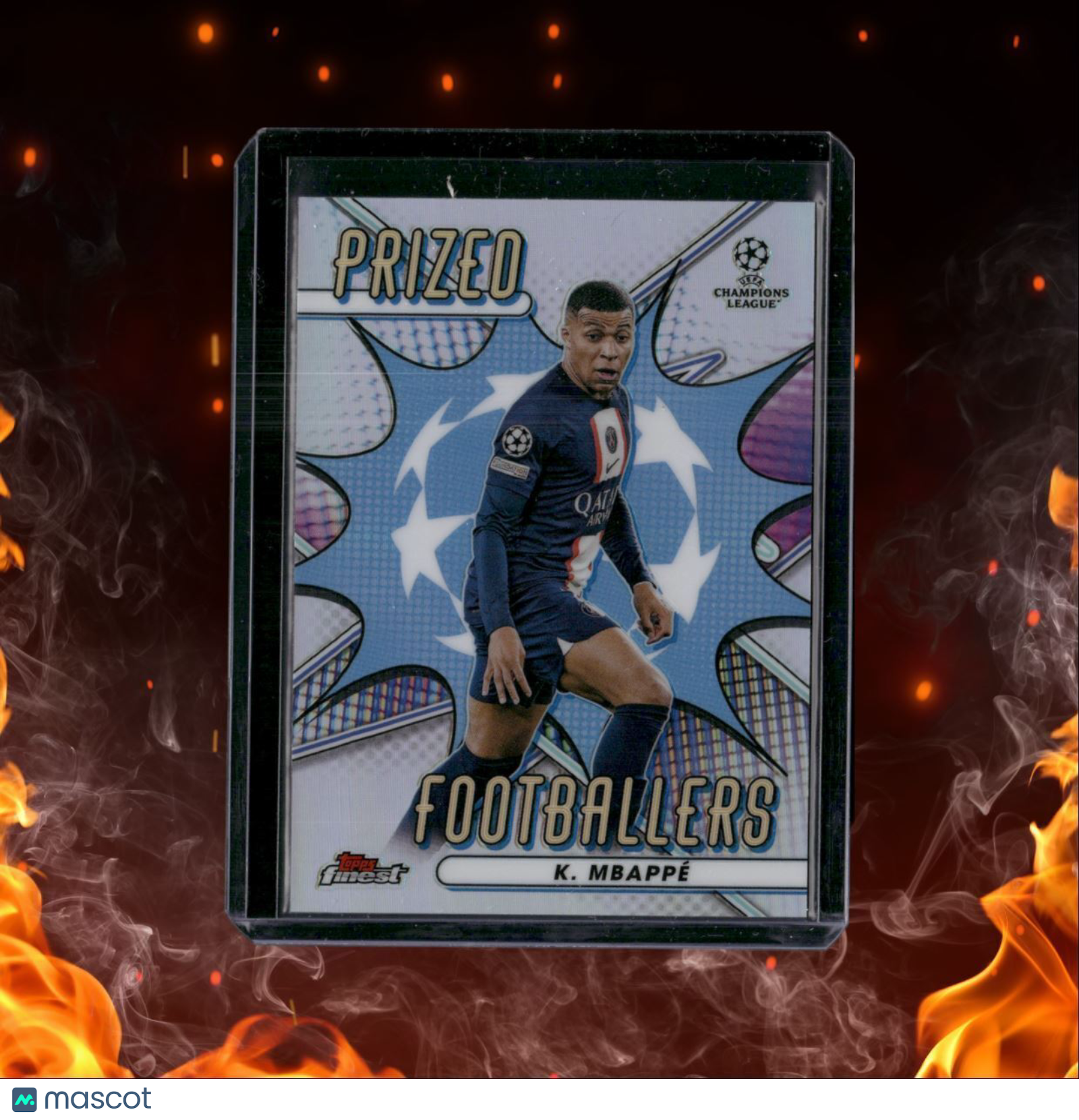 2022 Topps Finest Kylian Mbappe Prized Footballers #PF-17