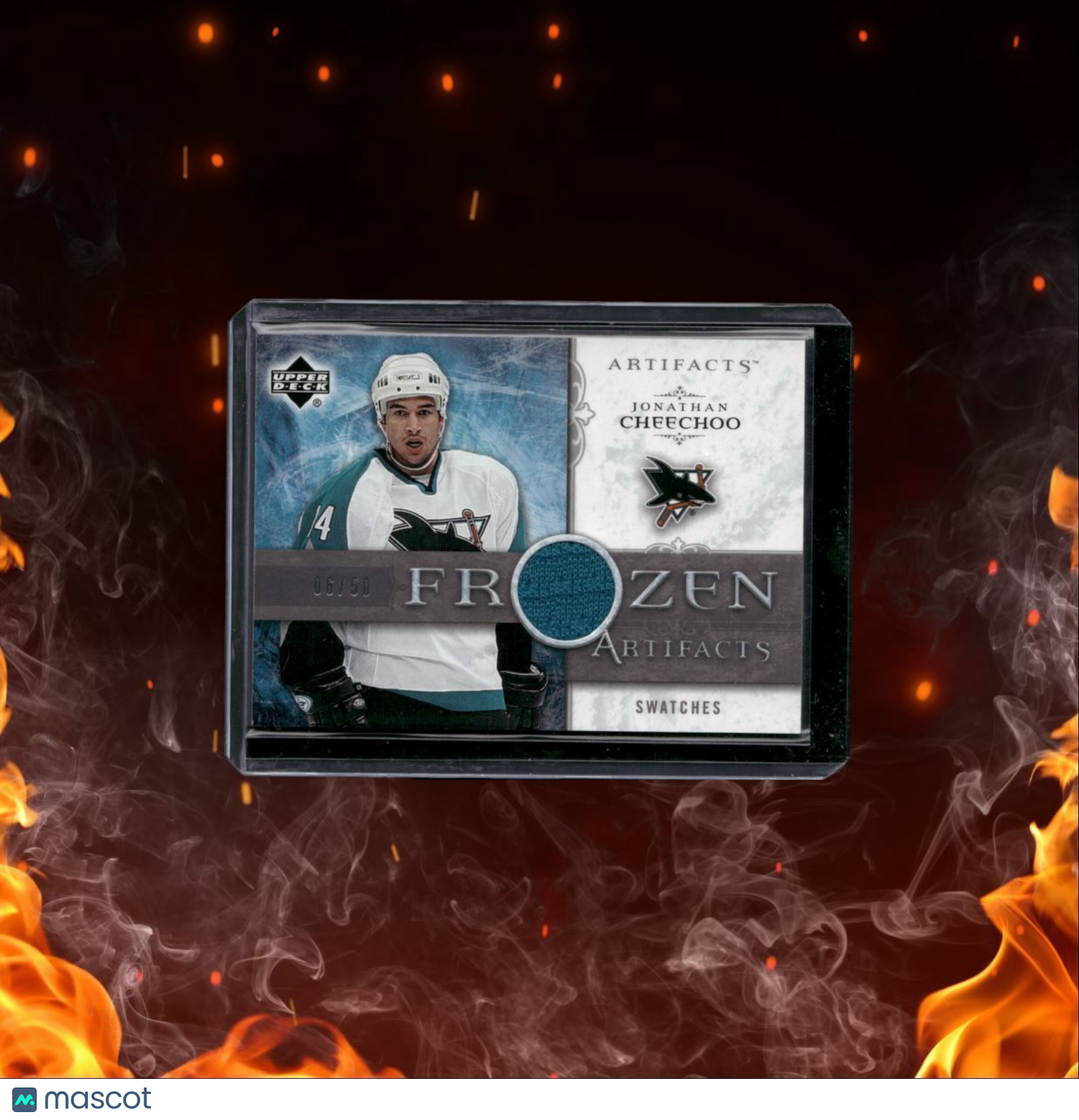 2006-07 Upper Deck Artifacts Jonathan Cheechoo Frozen Jersey 06/50 #FA-JO