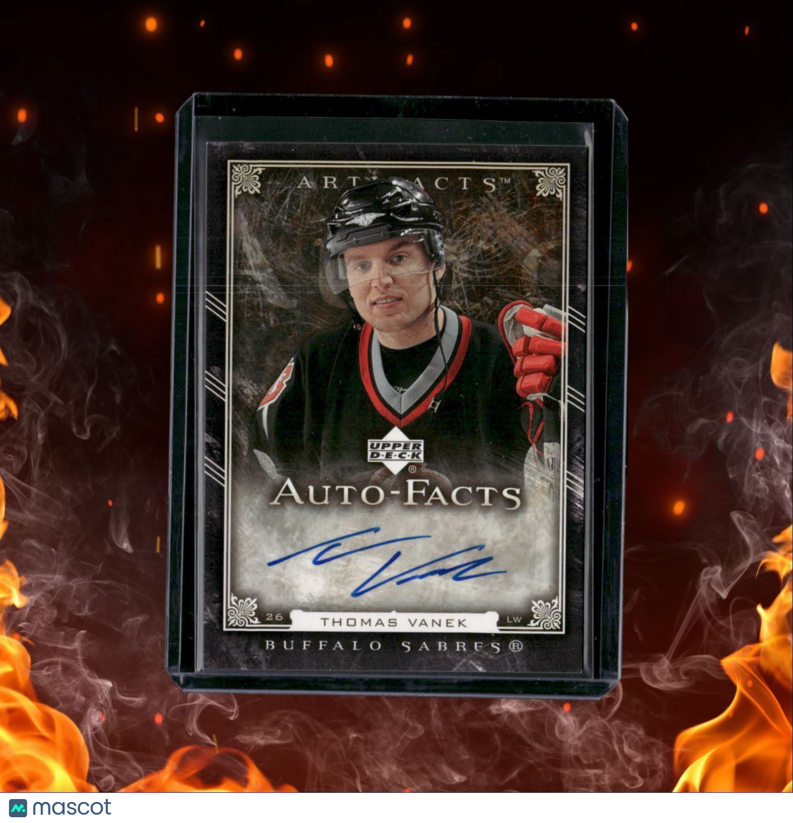 2006-07 Upper Deck Artifacts Thomas Vanek Auto-Facts Auto #AF-TV