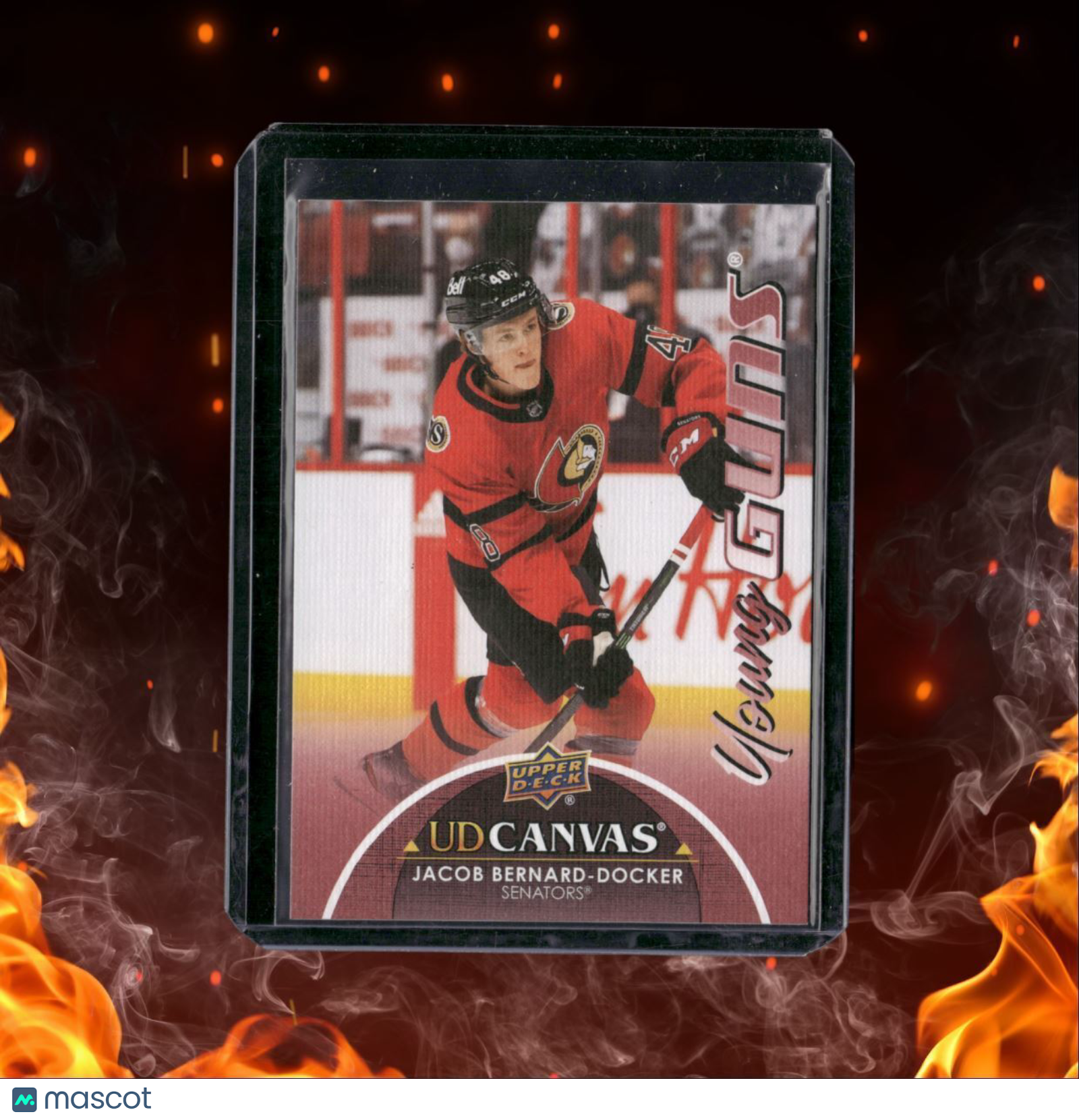 2021-22 Upper Deck Jacob Bernard-Docker UD Canvas Young Guns Rookie #C113