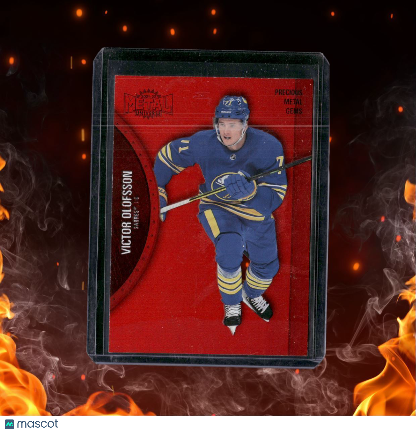 2021-22 SkyBox Metal Universe Victor Olofsson Red Precious Metal Gems 011/100