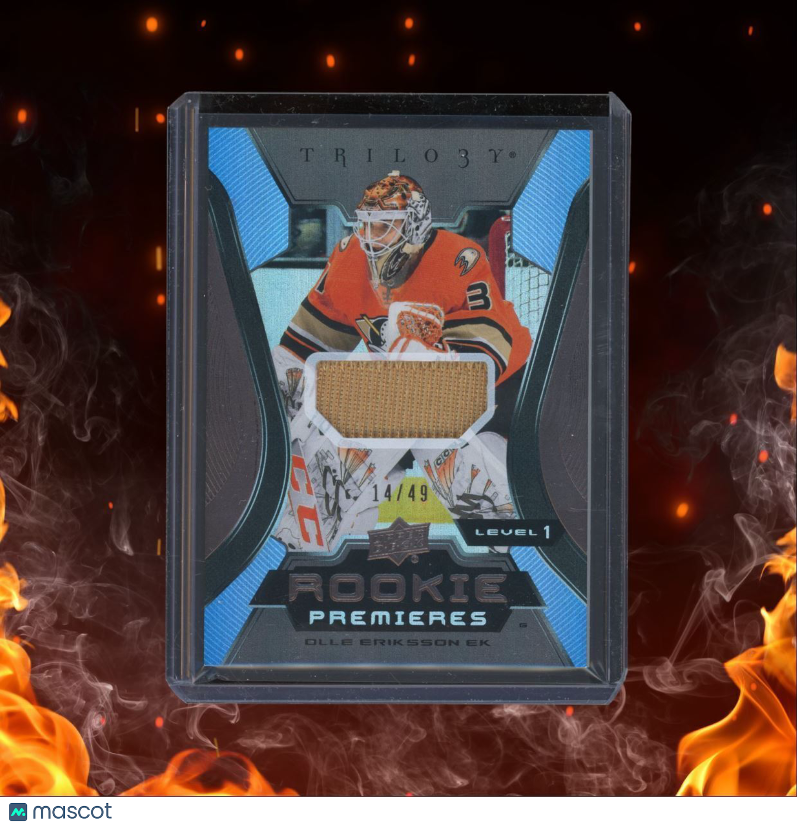 2023-24 Upper Deck Trilogy Olle Eriksson Ek Premieres Jersey Level 1 Rookie
