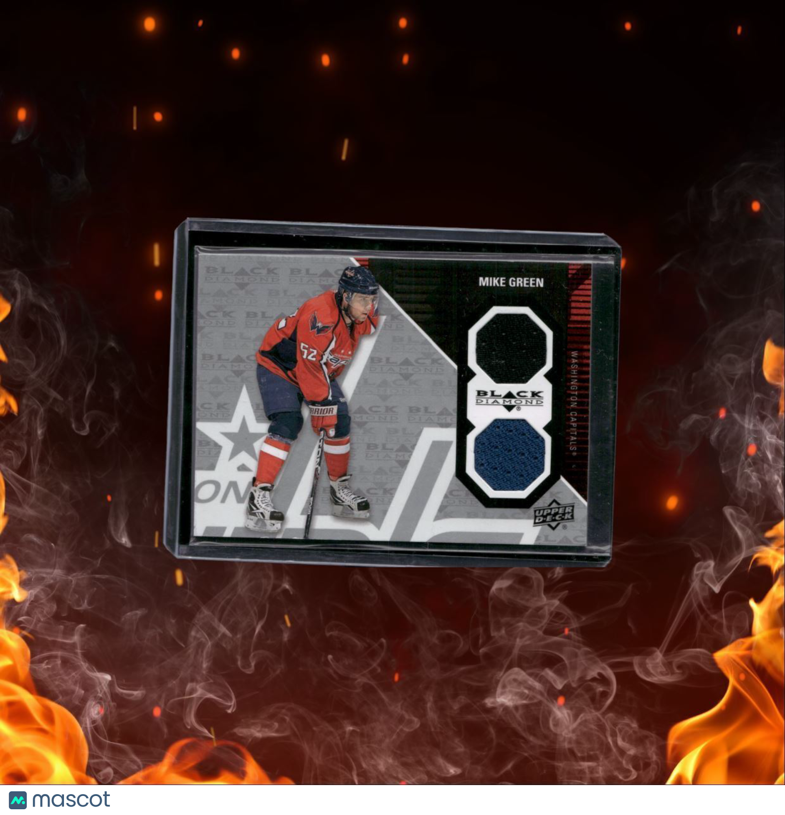 2011-12 Upper Deck Black Diamond Mike Green Dual Jersey #WASH-MG