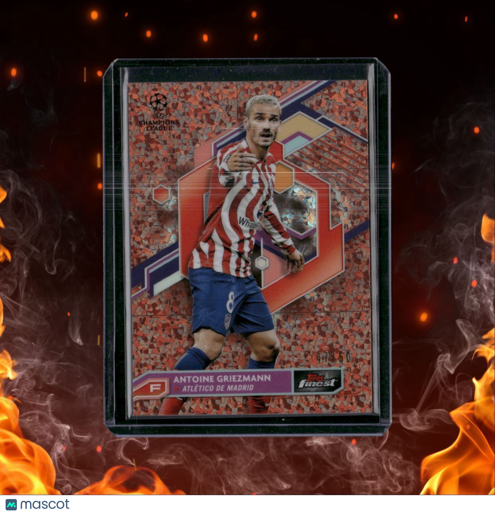 2022 Topps Finest Antoine Griezmann Rose Gold 47/50 #46
