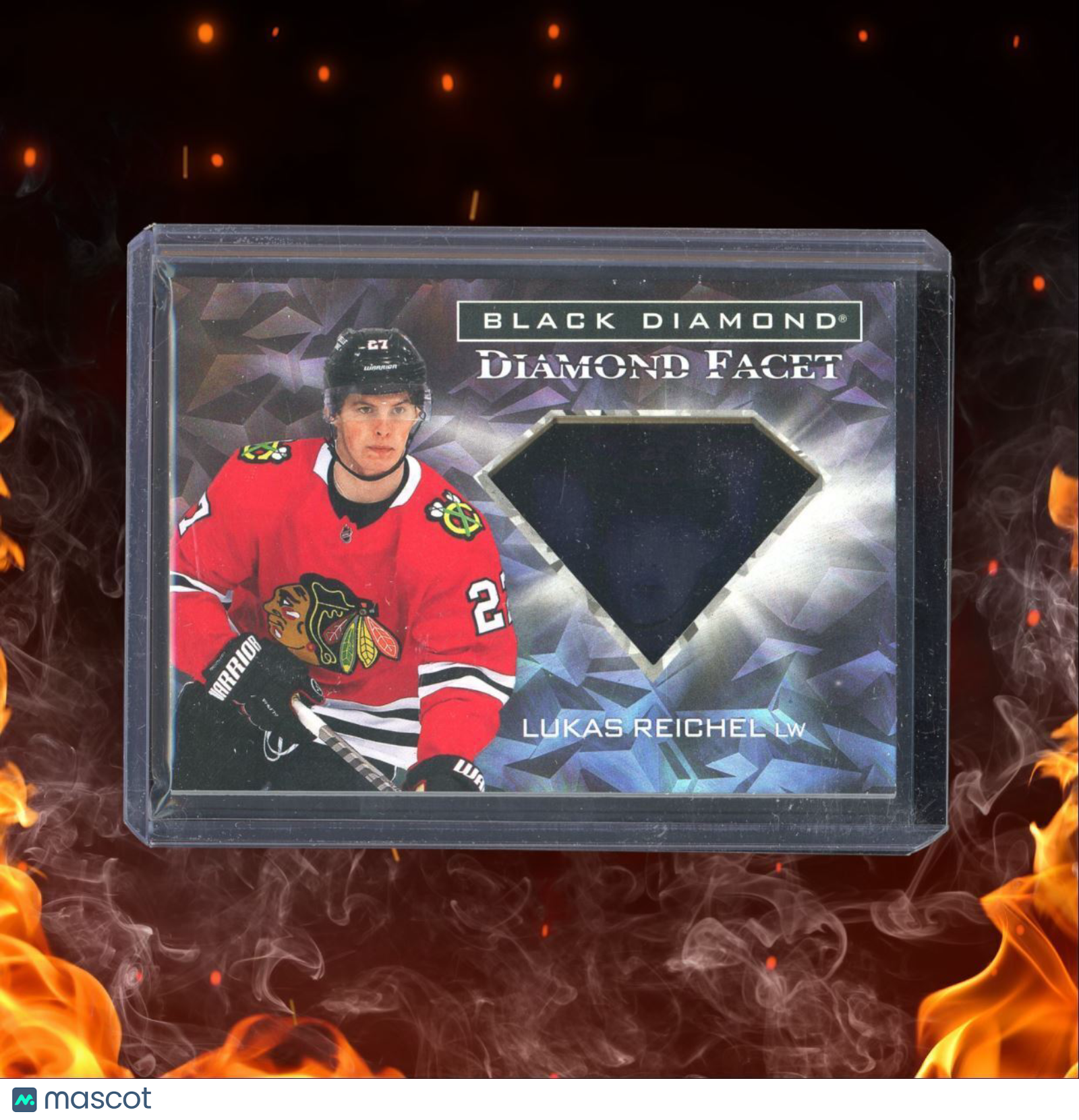 2022-23 Upper Deck Black Diamond Lukas Reichel Daimond Facet Rookie #DF-LR