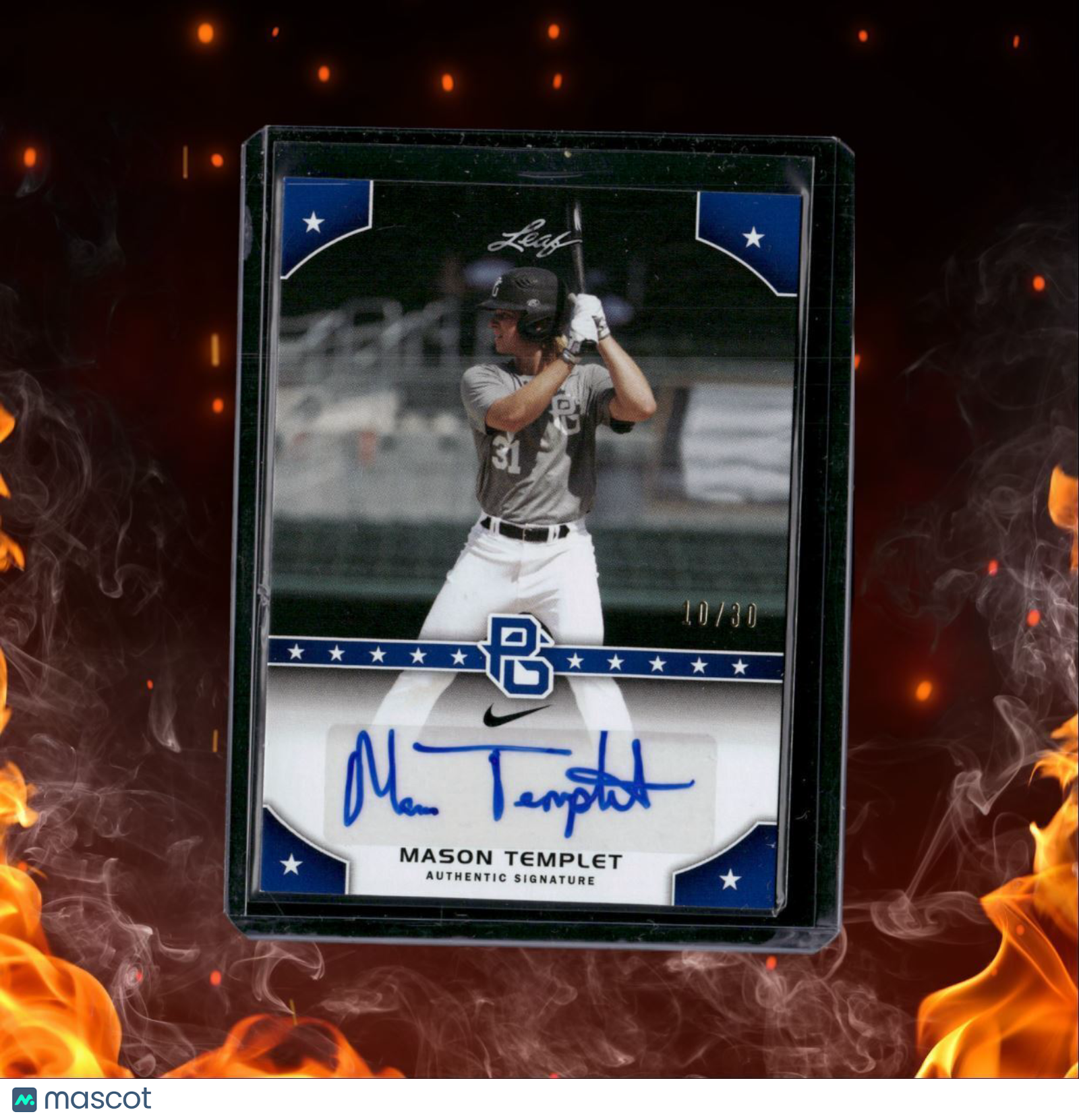 2015 Leaf Perfect Game Mason Templet Auto 10/30 #PG-MT1