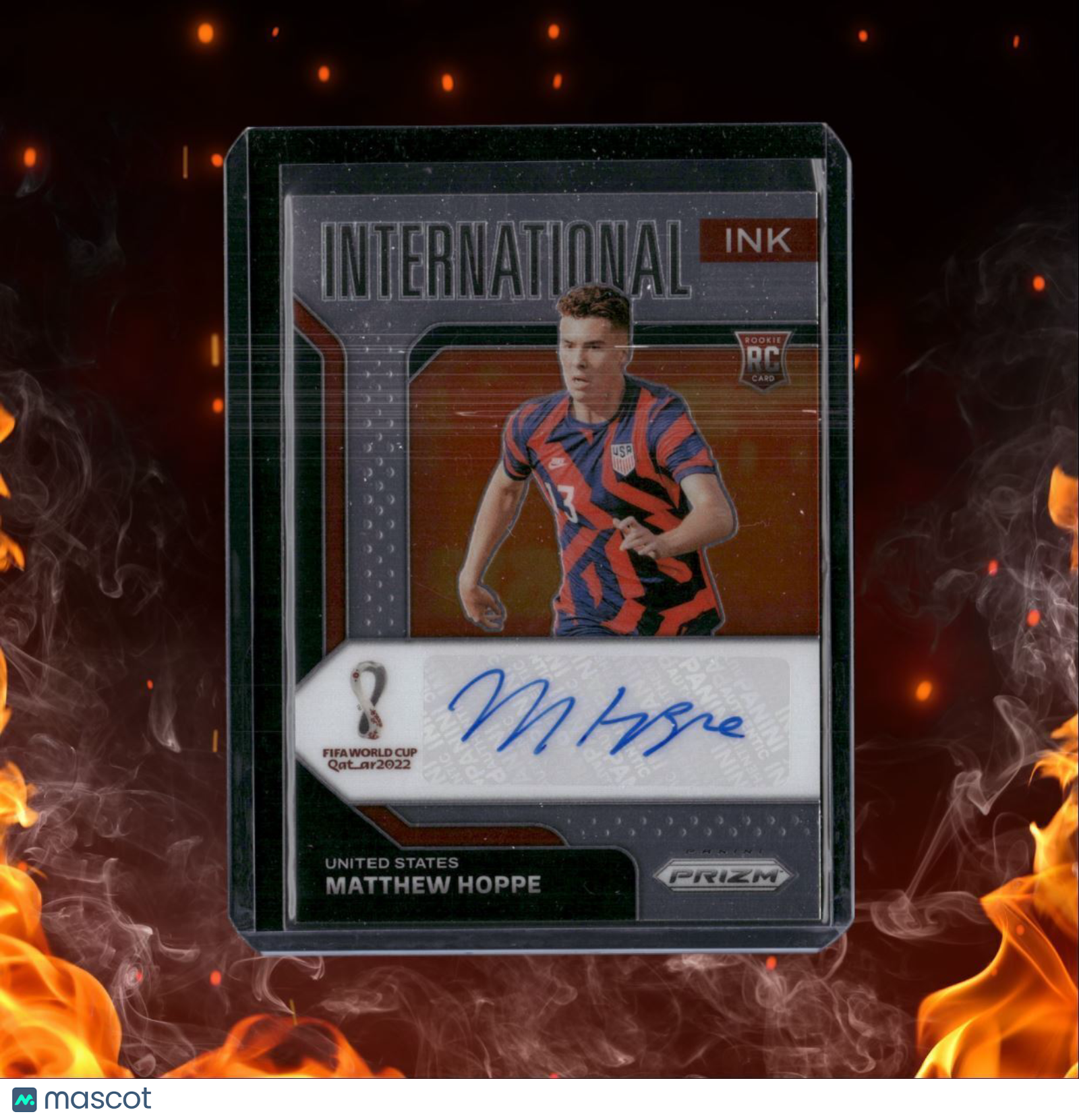 2022 Panini Prizm World Cup Matthew Hoppe international ink Auto #S-HOP