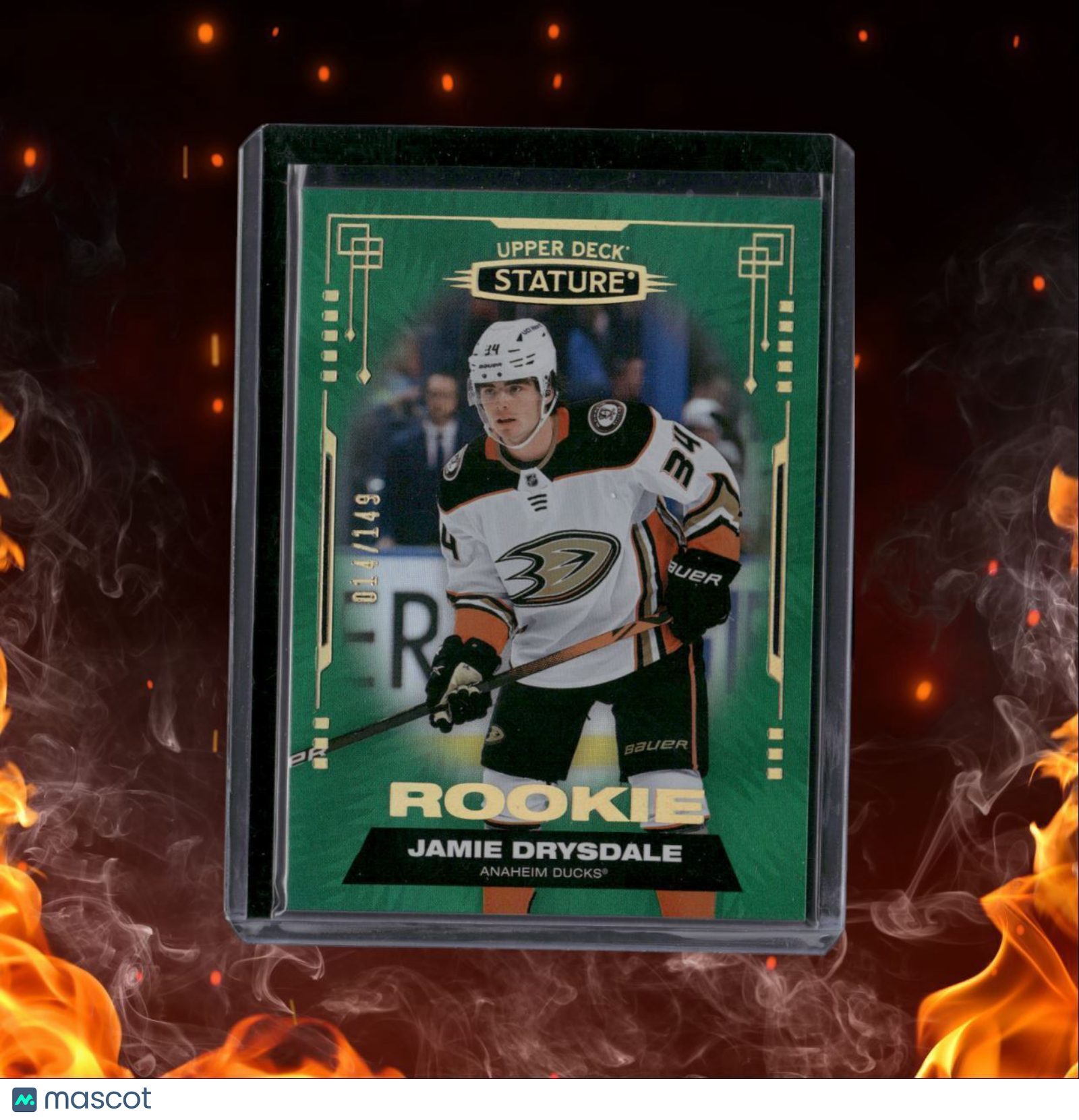 2021-22 Upper Deck Stature Jamie Drysdale Green Rookie 014/149 #147