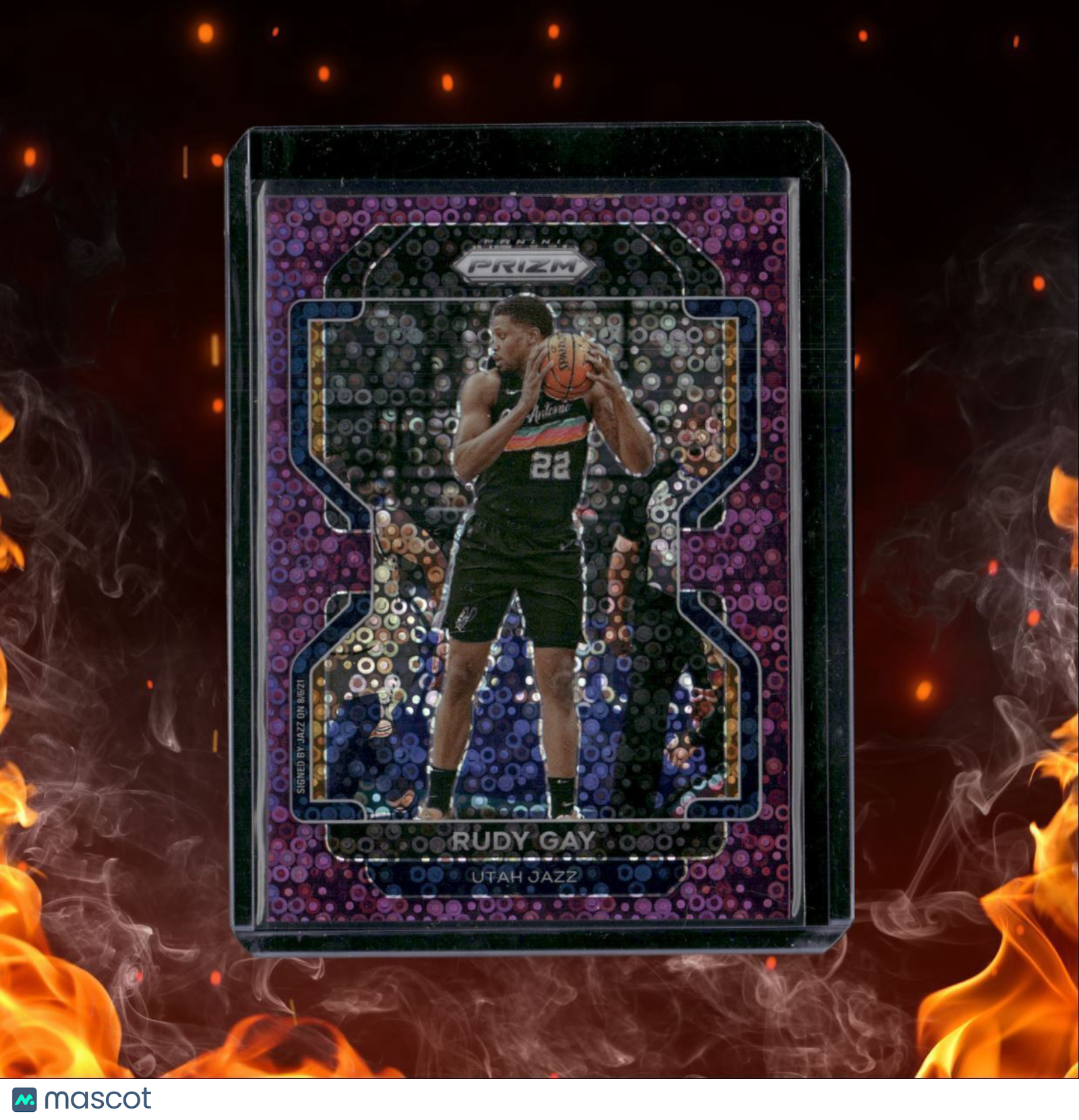 2021-22 Panini Prizm Rudy Gay Fast Break Ourple 31/75 #241