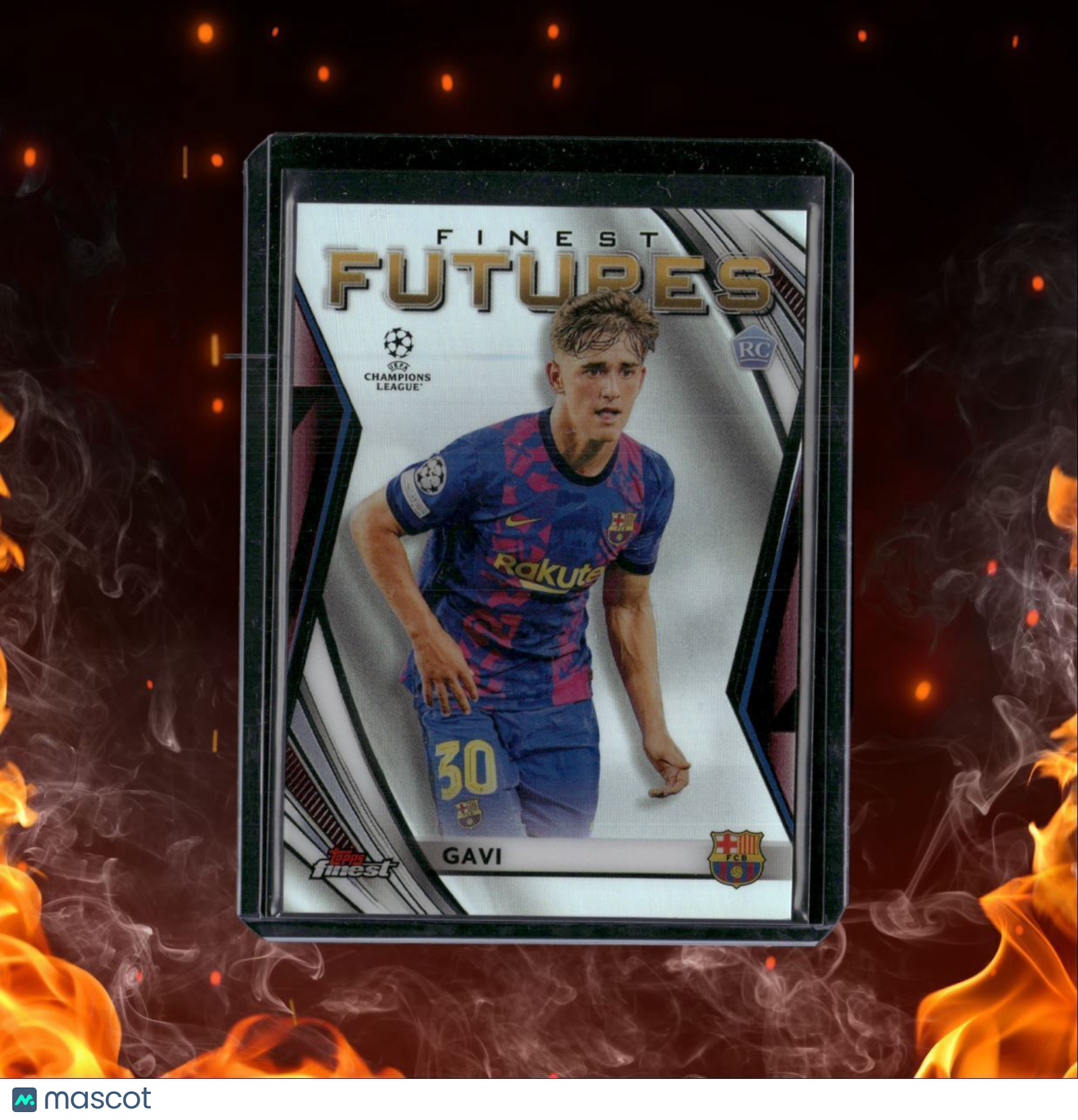 2021 Topps Finest UEFA Gavi Finest Futures Rookie #FF-8