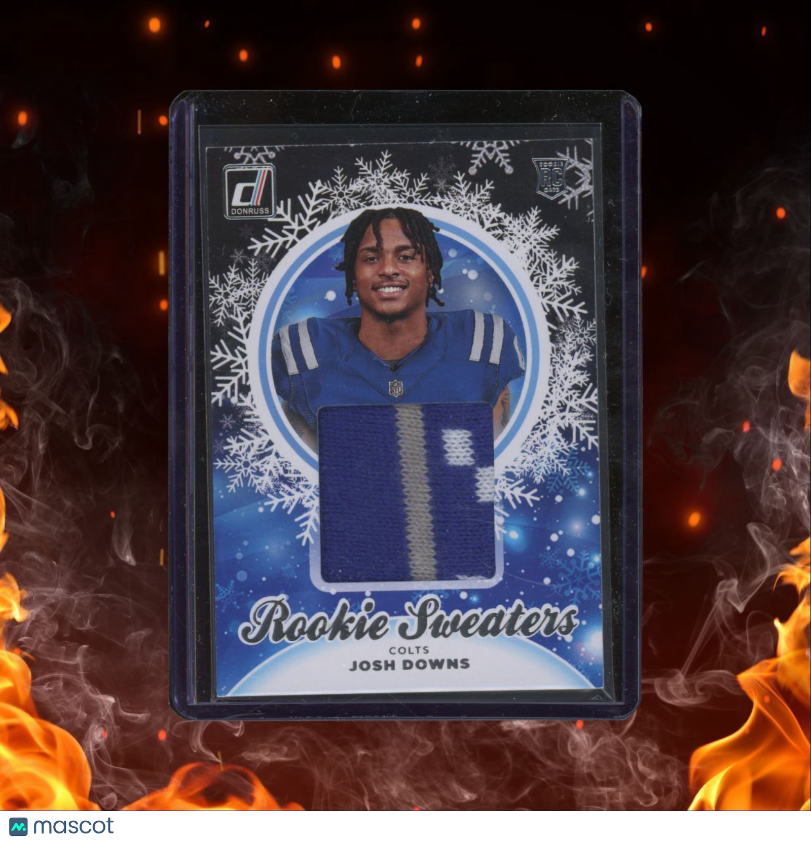 2023 Panini Donruss Josh Downs Sweaters Rookie Auto #HS-JDO