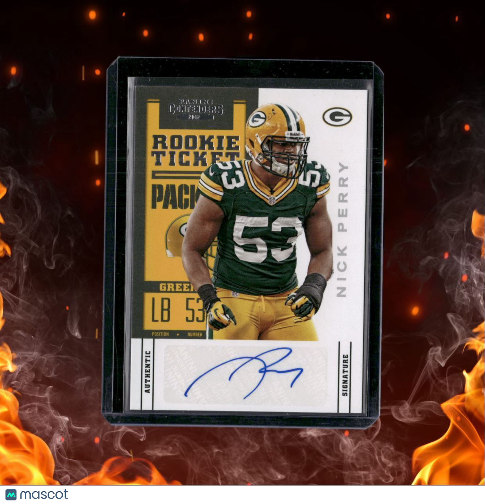 2012 Panini Contenders Nick Perry Ticket Rookie Auto #173