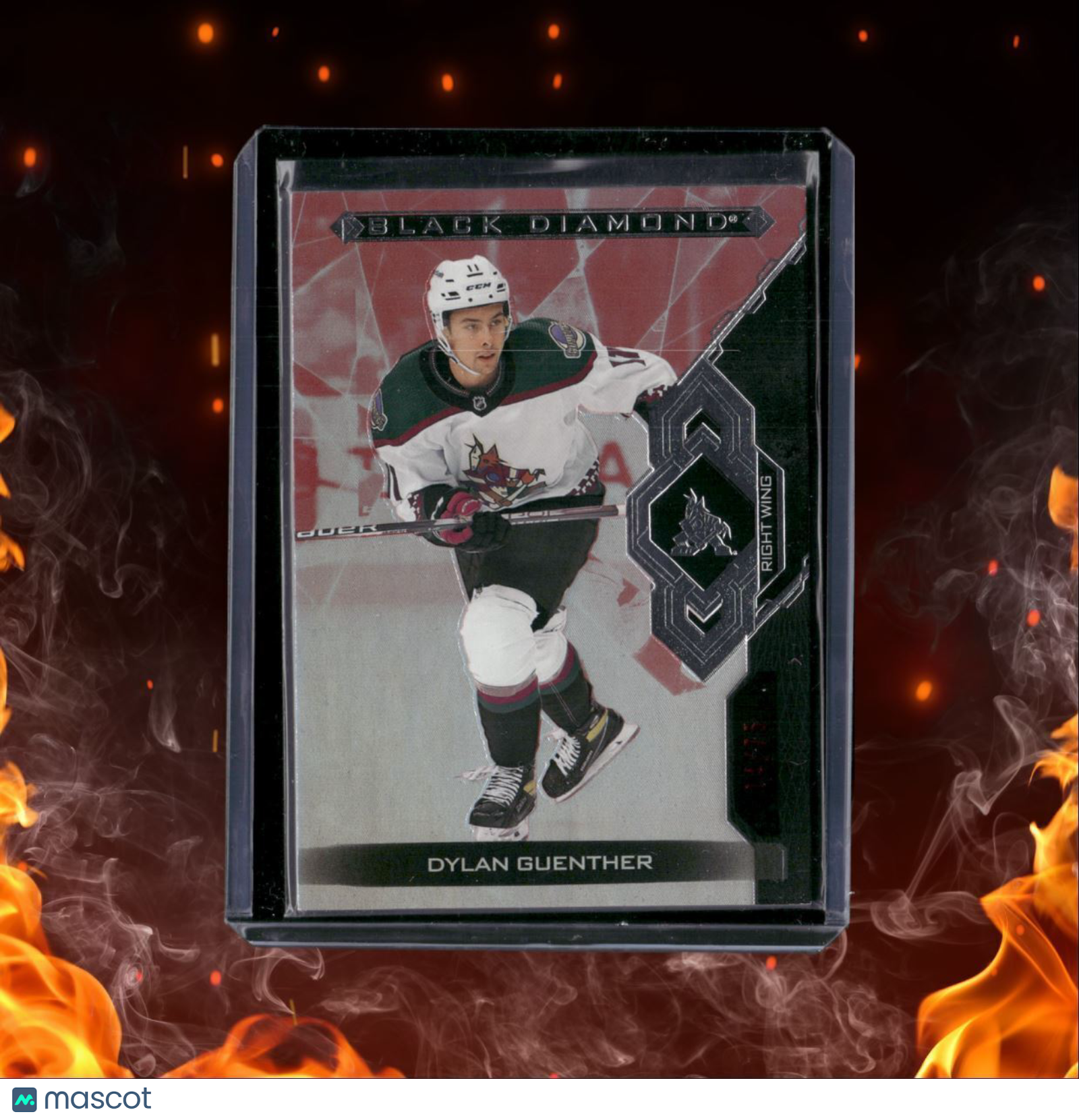 2022-23 Upper Deck Black Diamond Dylan Guenther Red Rookie 14/75 #BDB-DG
