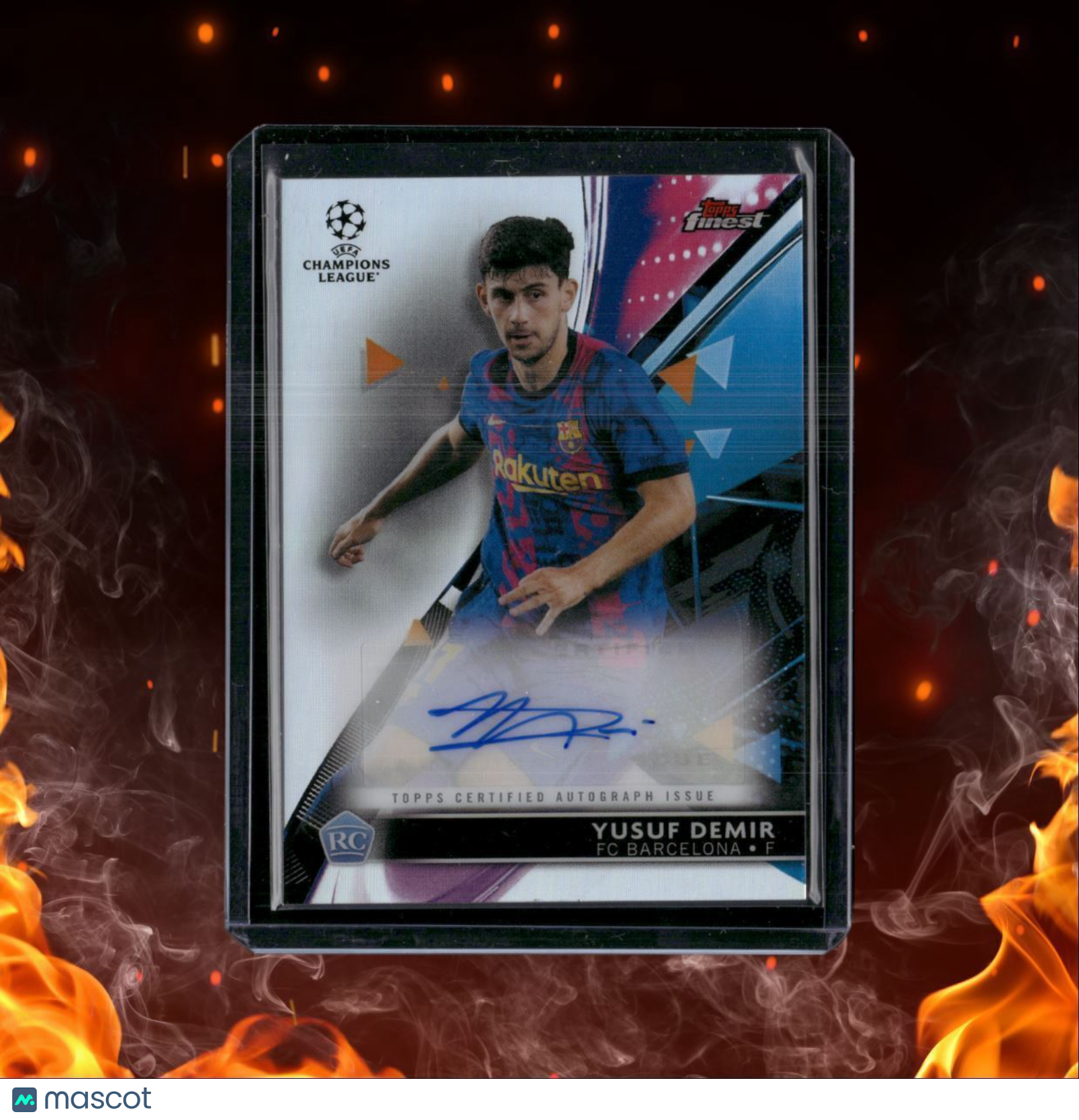 2022 Topps Finest Yusuf Demir Rookie Auto #BA-YD