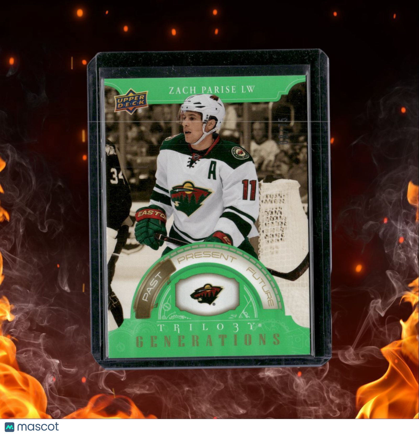 2022-23 Upper Deck Trilogy Zach Parise Generations Green 08/75 #TG-19A
