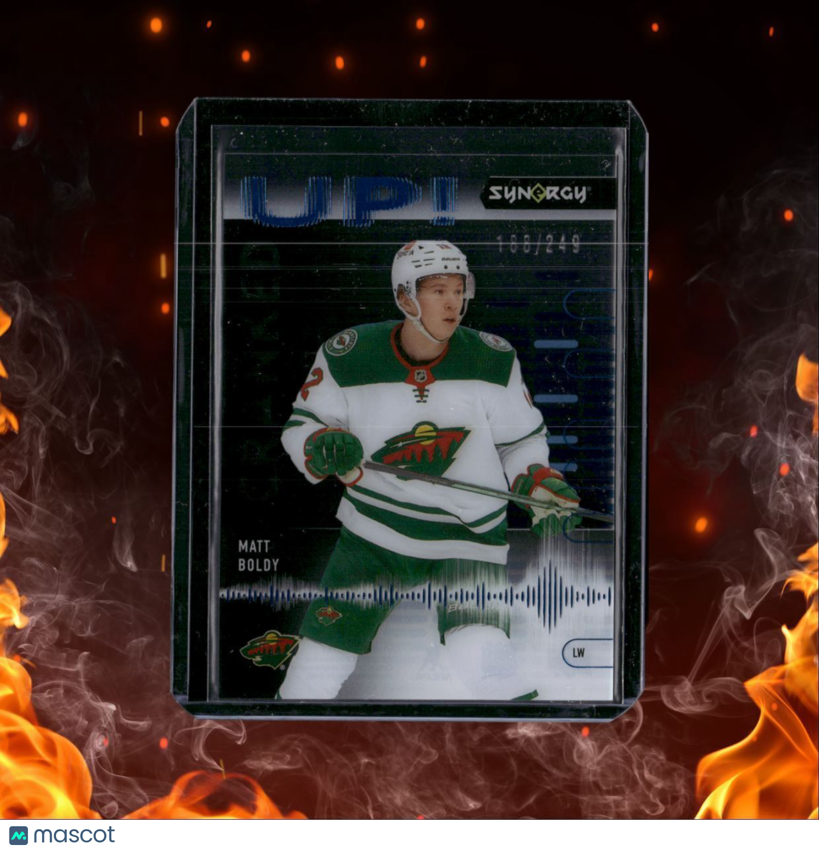 2022-23 Upper Deck Synergy Matt Boldy Cranked Up! Blue Rookie 188/249 #89