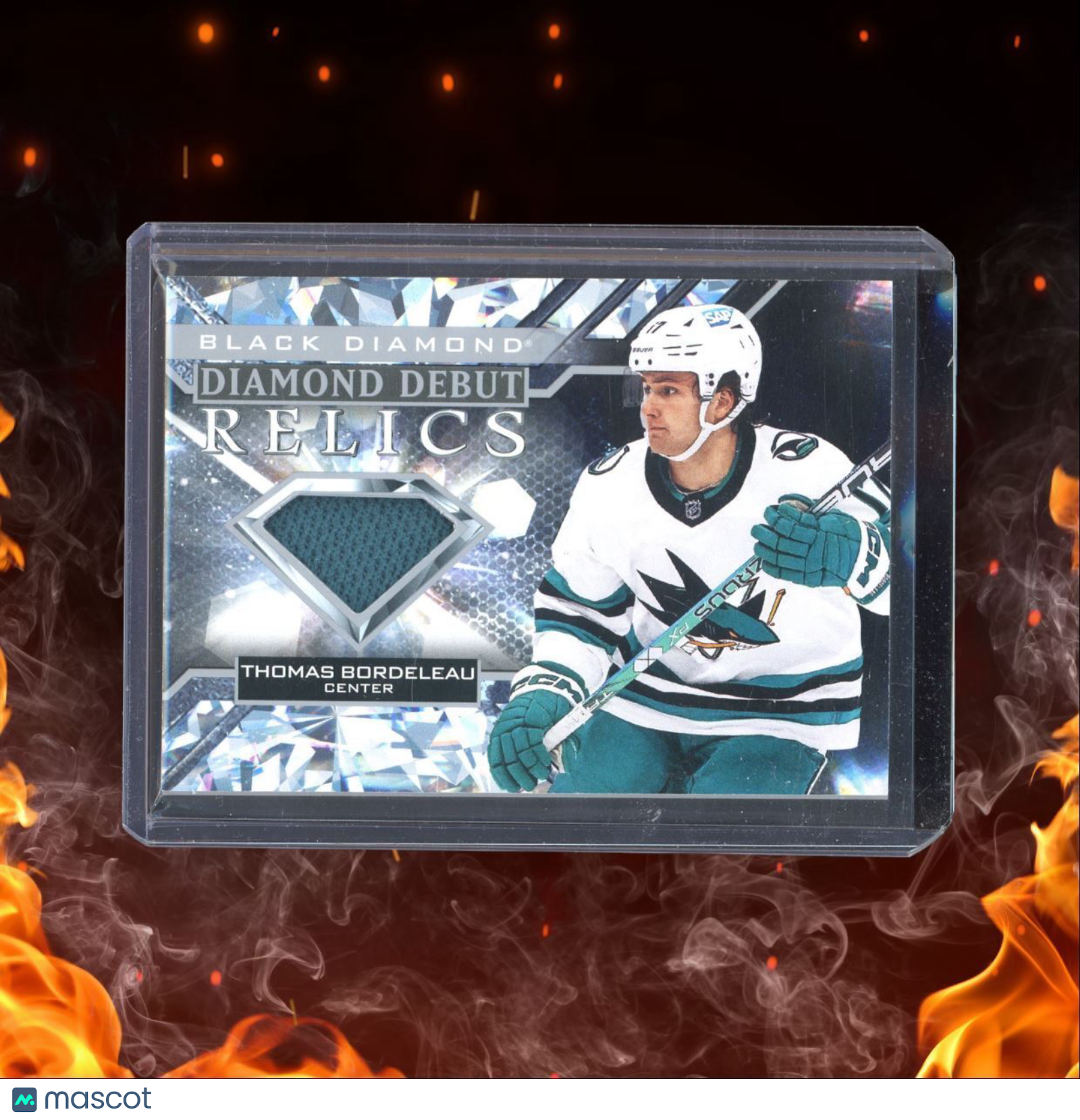 2022-23 Upper Deck Black Diamond Thomas Bordeleau Diamond Debut Relics Rookie