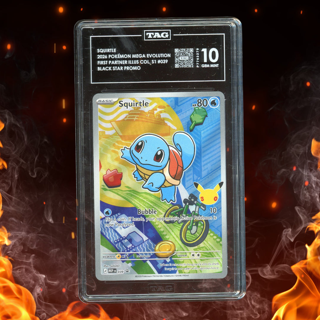 Pokemon Mega Evolution First Partner Squirtle Promo #039 TAG 10