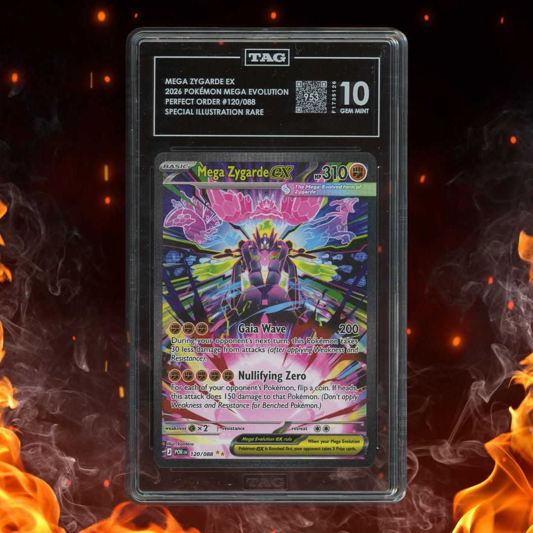 Pokemon Mega Evolution Perfect Order Mega Zygarde ex SIR 120/088 TAG 10