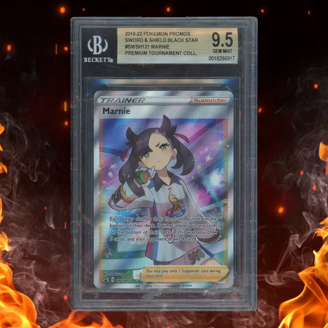 Pokemon Sword & Shield Black Star Marnie Promo #SWSH121 BGS 9.5