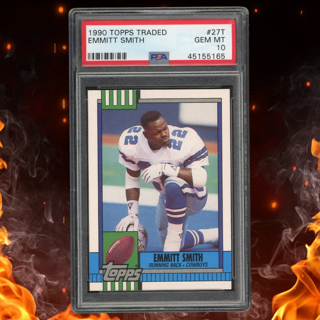 1990 Topps Traded Emmitt Smith Rookie PSA 10 #27T