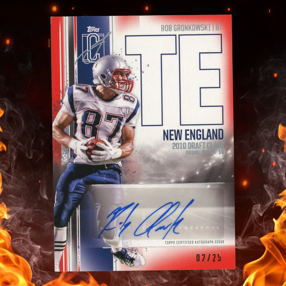 2024 Topps Signature Class Rob Gronkowski Auto Red /25 #VCA-RG